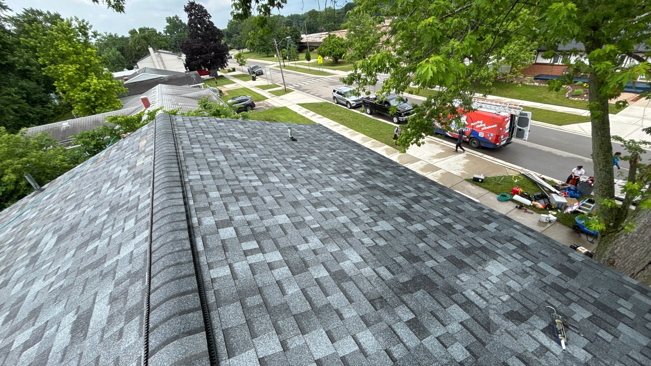 Roof Replacement using Owens Corning Slatestone Gray by 180 Contractors