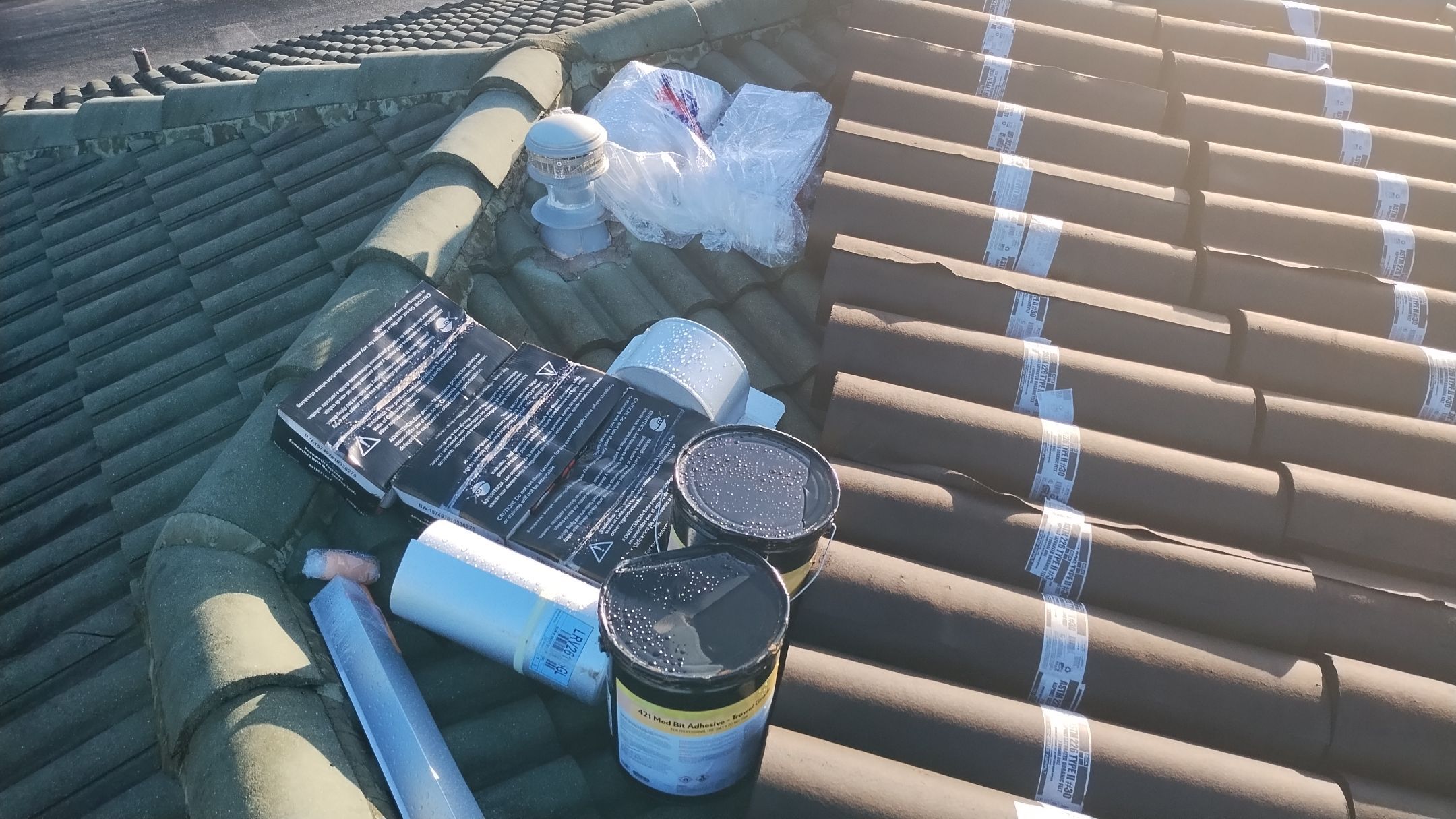 Residential Roofing Installation using 1" Nail strip metal roof by BLUES BROTHERS ROOFING