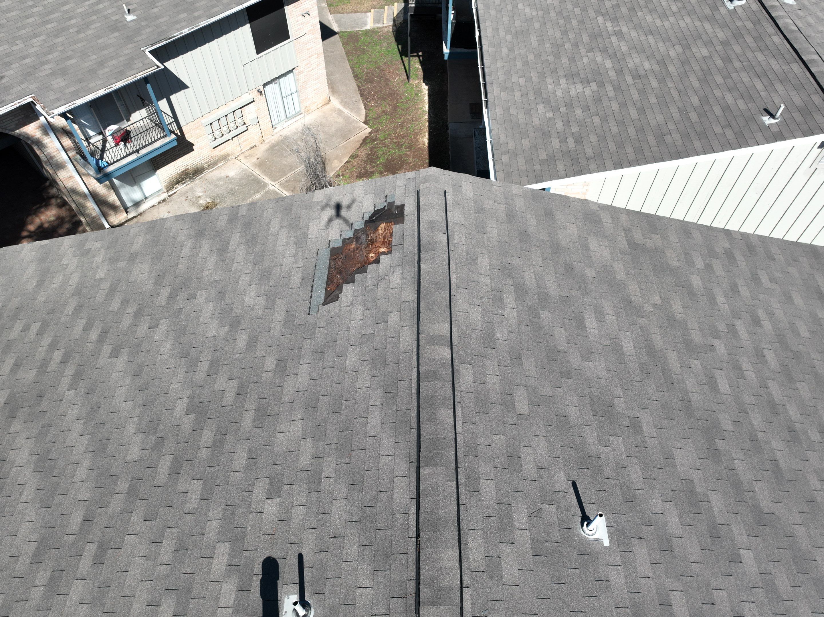 Commercial Roof Inspection using Drone Inspection by Premier Roofing and Contracting