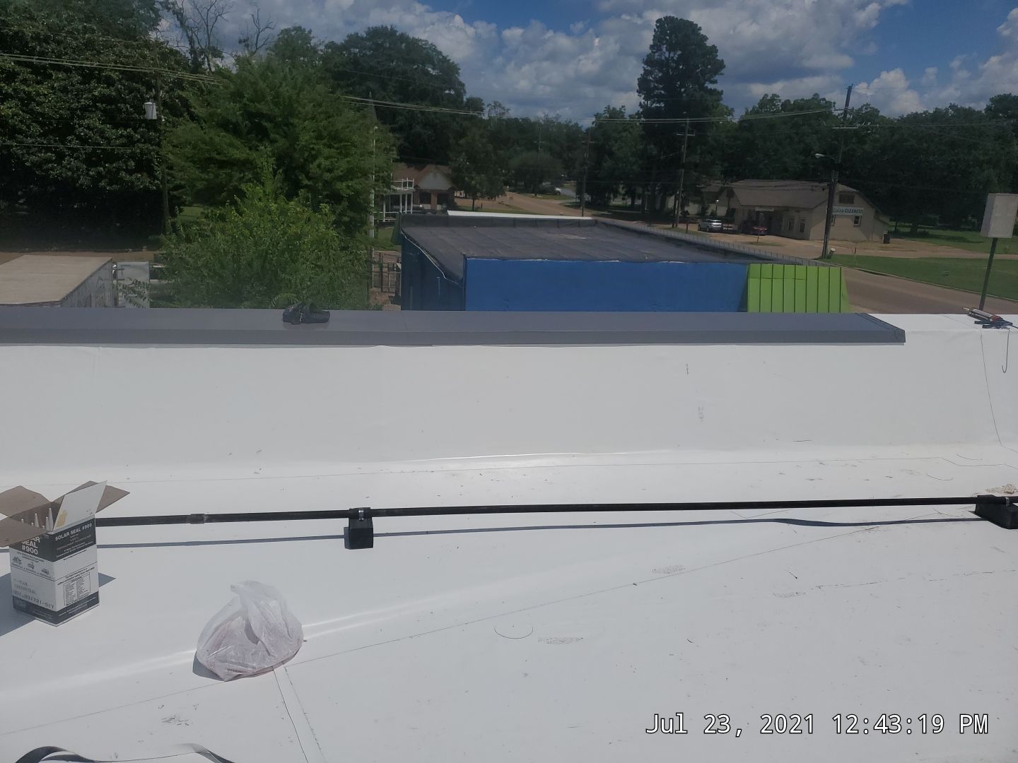 Commercial Roofing Installation using 50 mil PVC by Hostetler Roofing