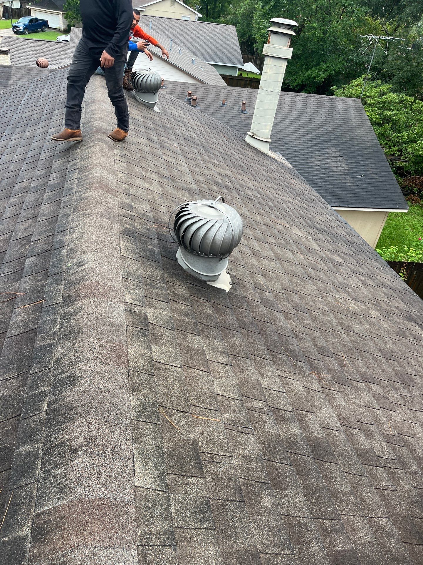 Hail Damage using Owen's Corning Duration (Lifetime) Shingles by Roof Repair Company
