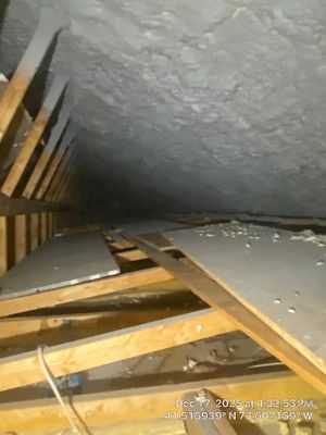 Attic Insulation using open cell spray foam