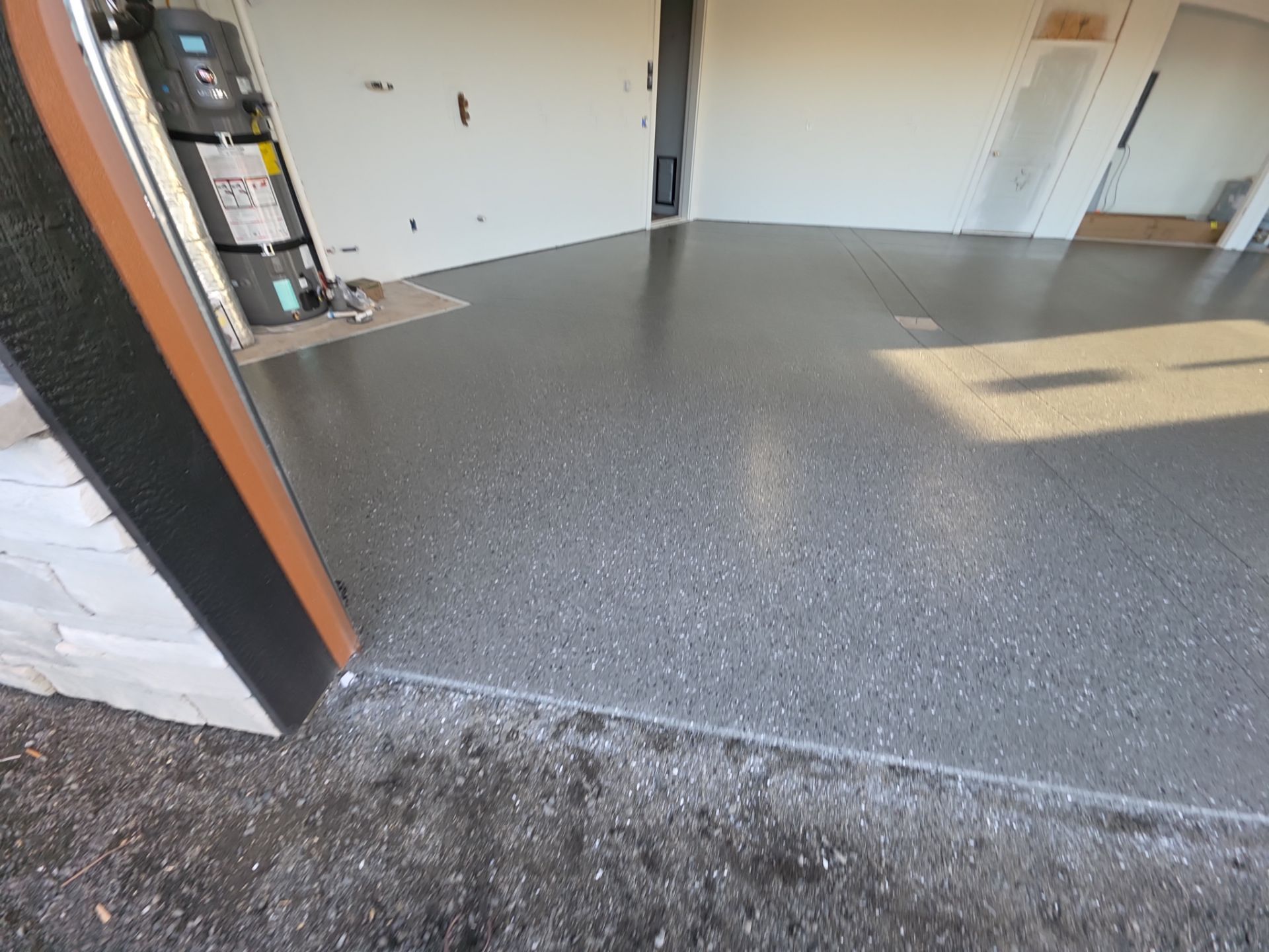 Spokane Garage Floor Coating Using Slate Hybrid Polyurea System by Croc Coatings, LLC