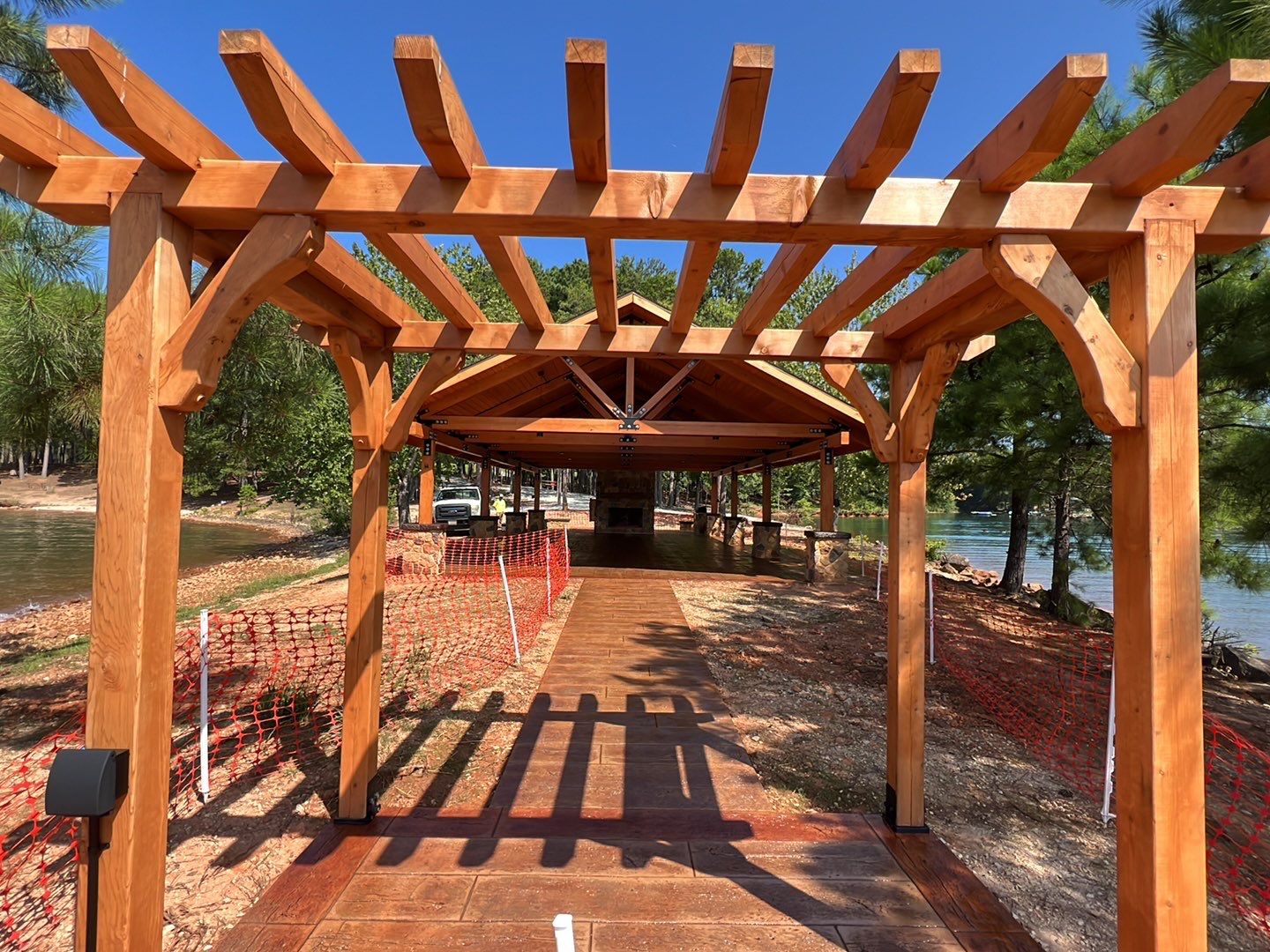 Stamped Concrete Pavilion Slab by Xtreme Concrete Services