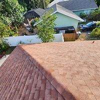 GAF Timberline HDZ Sunset Brick  by Total Roofing System The Metal Roof Experts