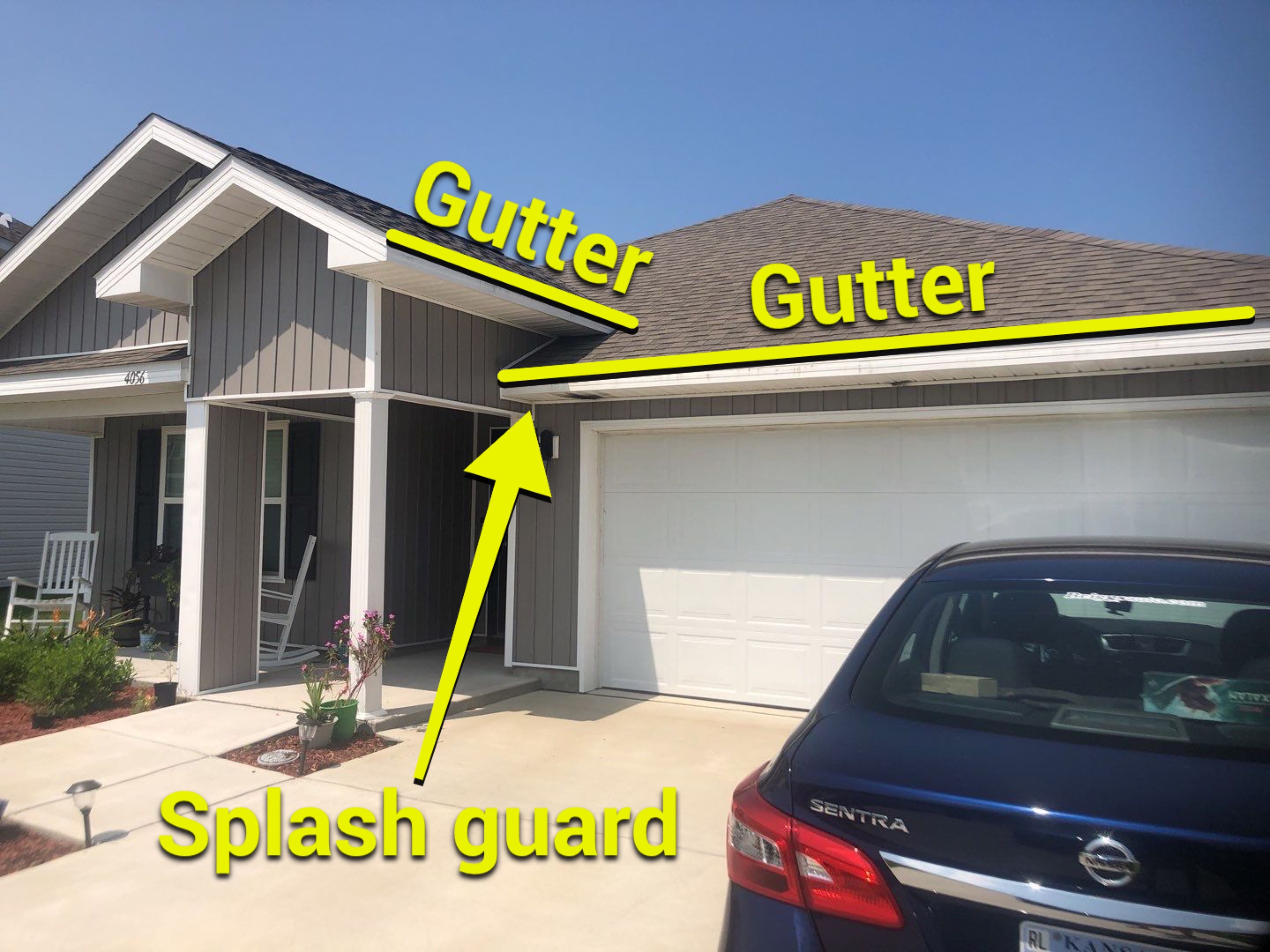 Gutter Installation using K-Style Seamless Gutters and Soffit and Fascia Replacement by Gutter Professors