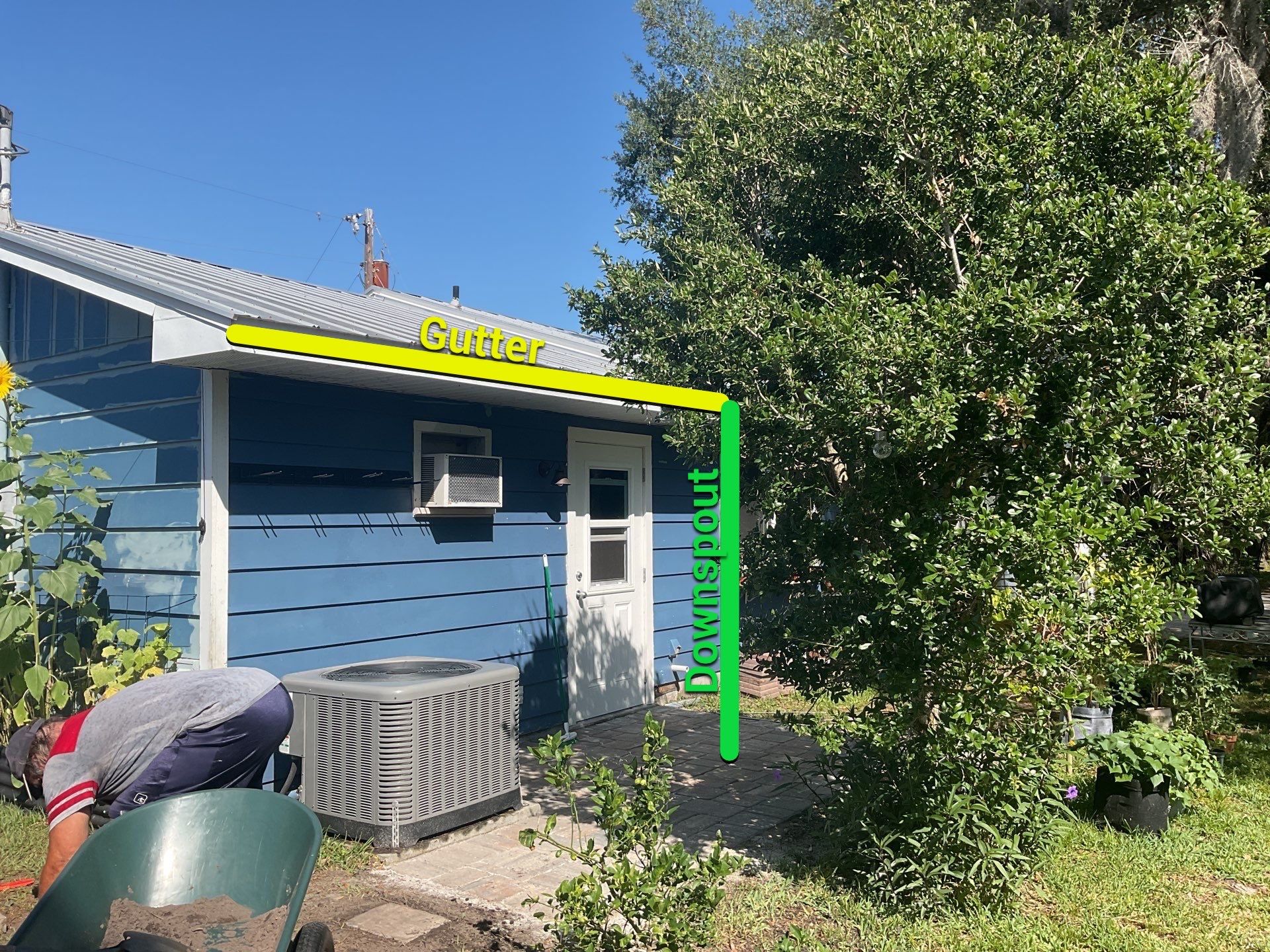 White 6-Inch Gutters and Leaf Guard Installation in Fort Myers FL by Gutter Professors