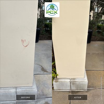Keeping Common Area Clean - Lipstick Stains on Concrete Kissed Goodbye