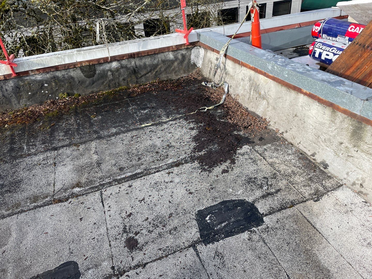 Commercial Flat Roof Installation using GAF 60Mil TPO  by Orezona Building & Roofing Company, Inc.