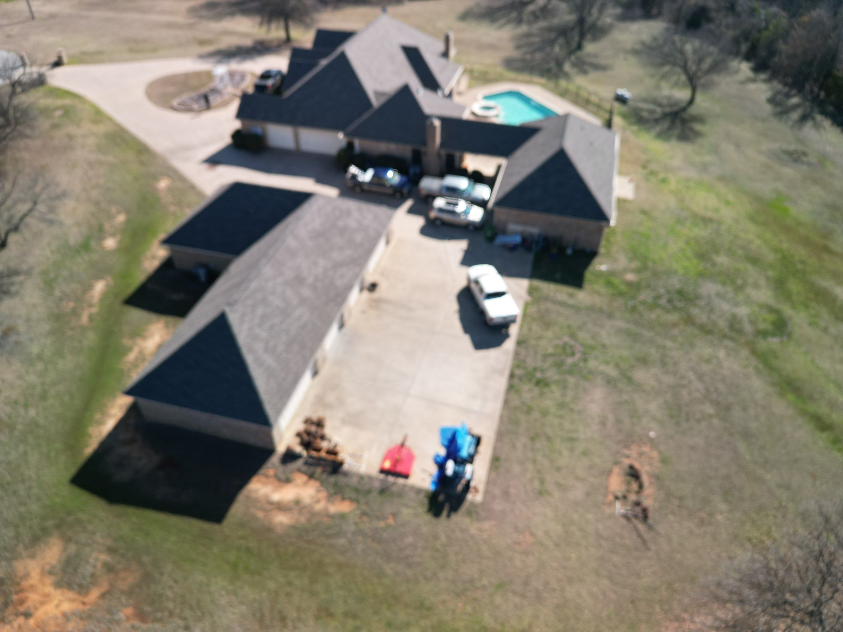 Rendon Forth Worth Texas Large Estate - Roofing Installation using GAF Timberline Armorsheild 2 Class 4 Impact Resistant Shingle System by First United Roofing & Construction