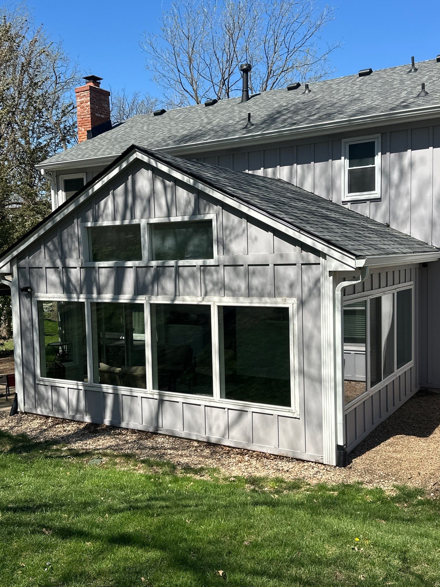 Full Exterior Siding Upgrade and Board and Batten Installation in Shawnee by EEC Windows, Siding & Roofing
