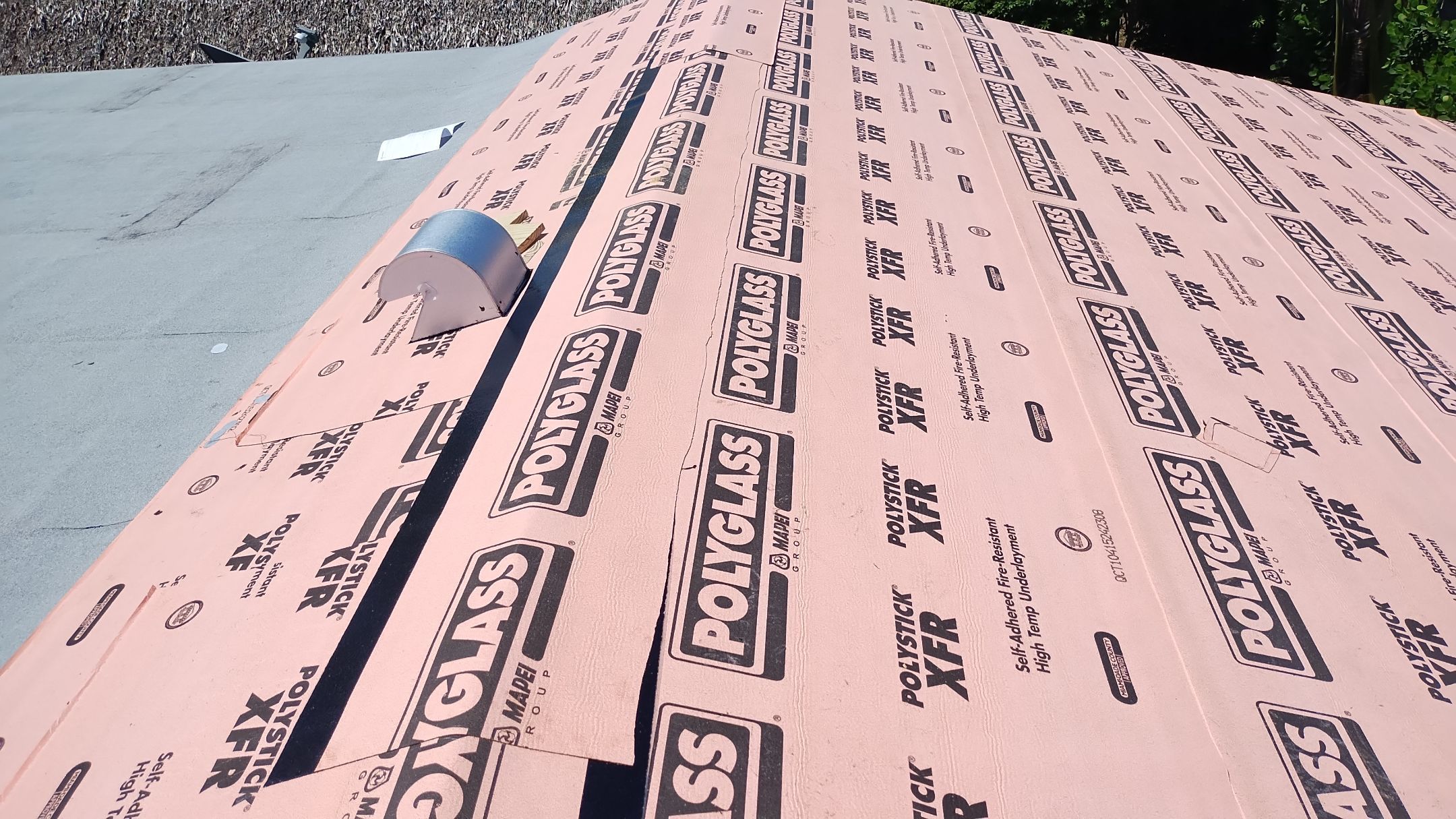 Residential Roofing Installation using 1" Nail strip metal roof by BLUES BROTHERS ROOFING