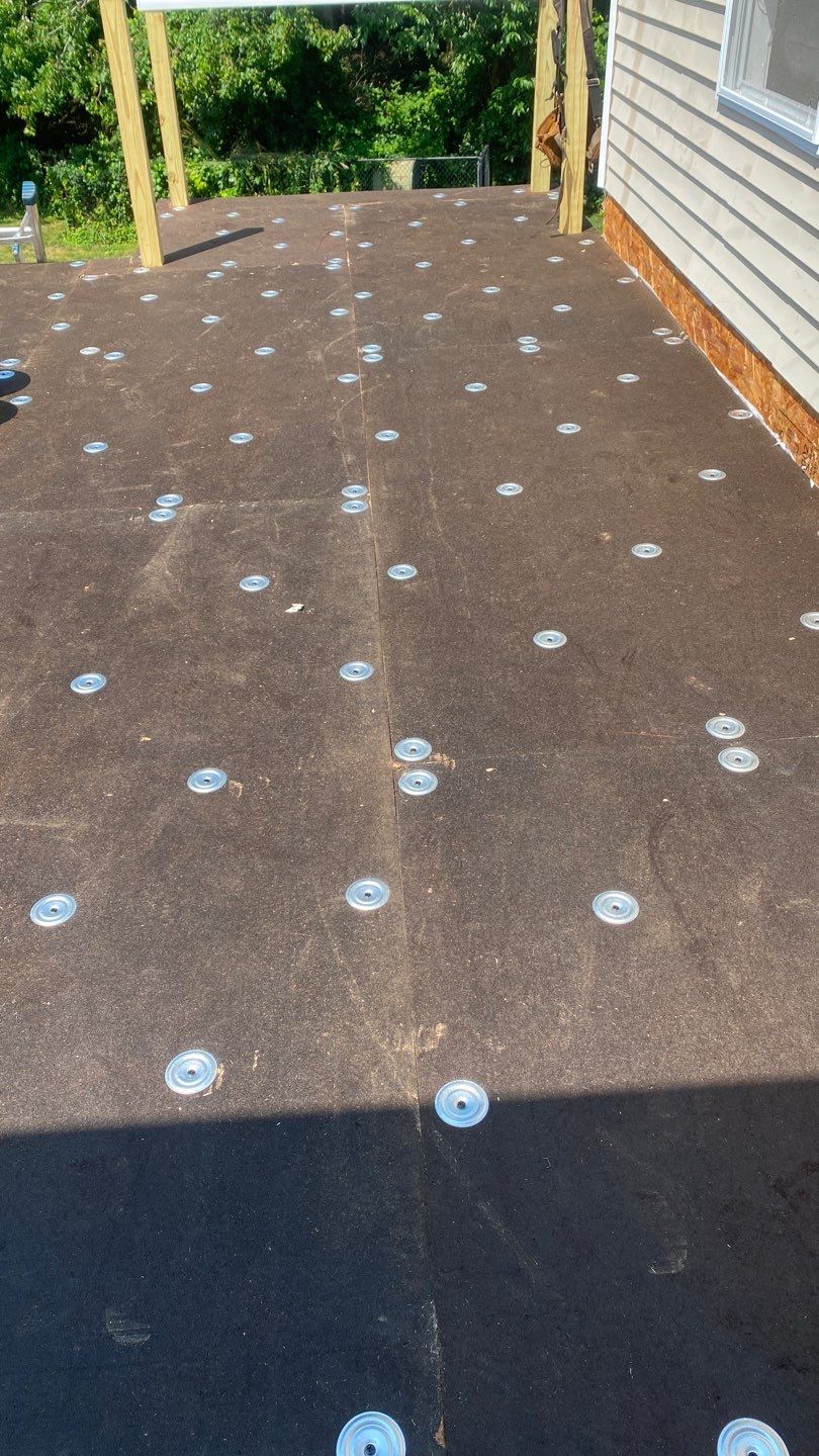 Siding Repair using Certainteed Mainsteet D4 and EPDM roof under deck by A Plus Exterior