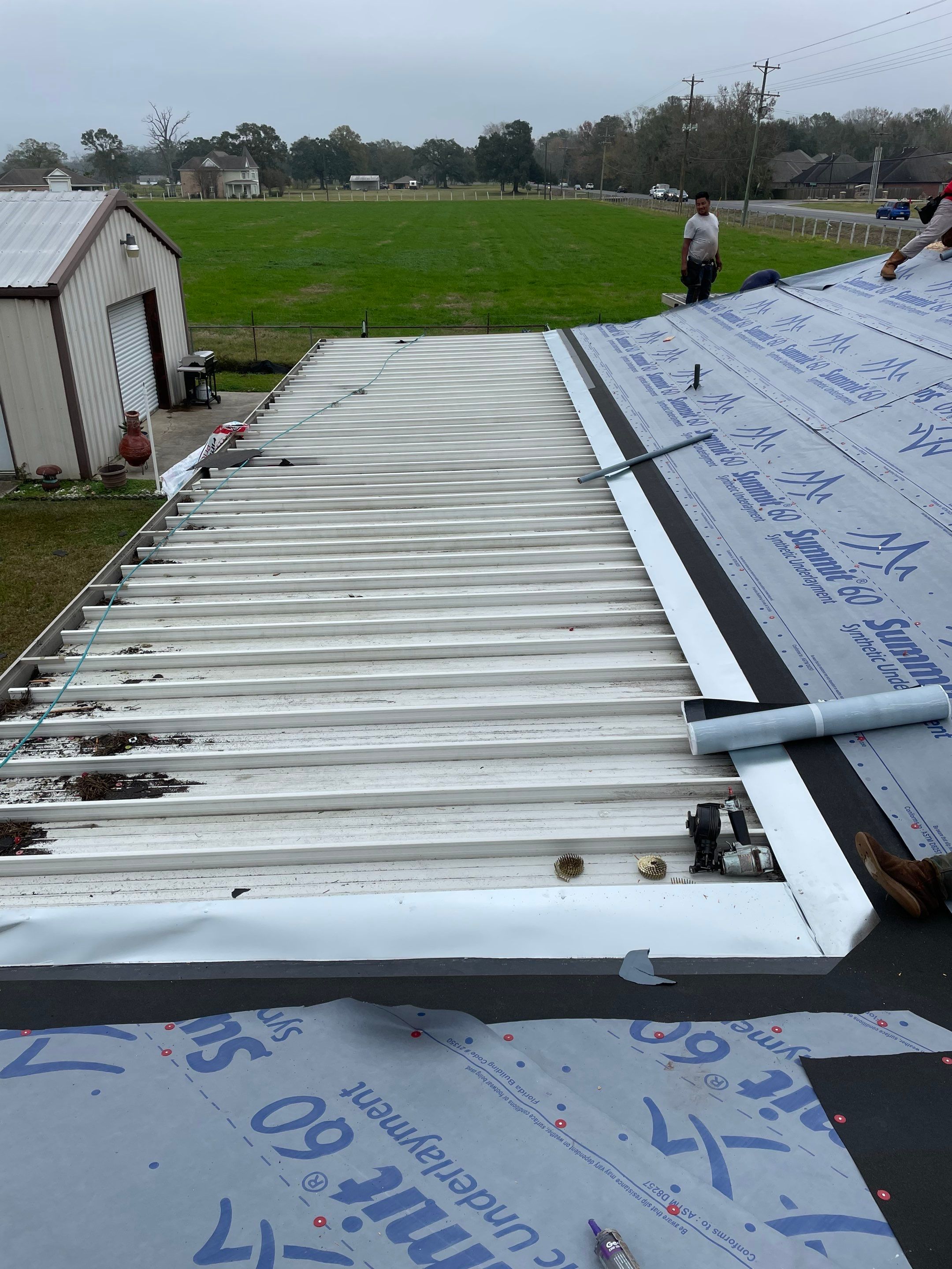 Residential Roof and Deck Replacement. by Top Team Construction