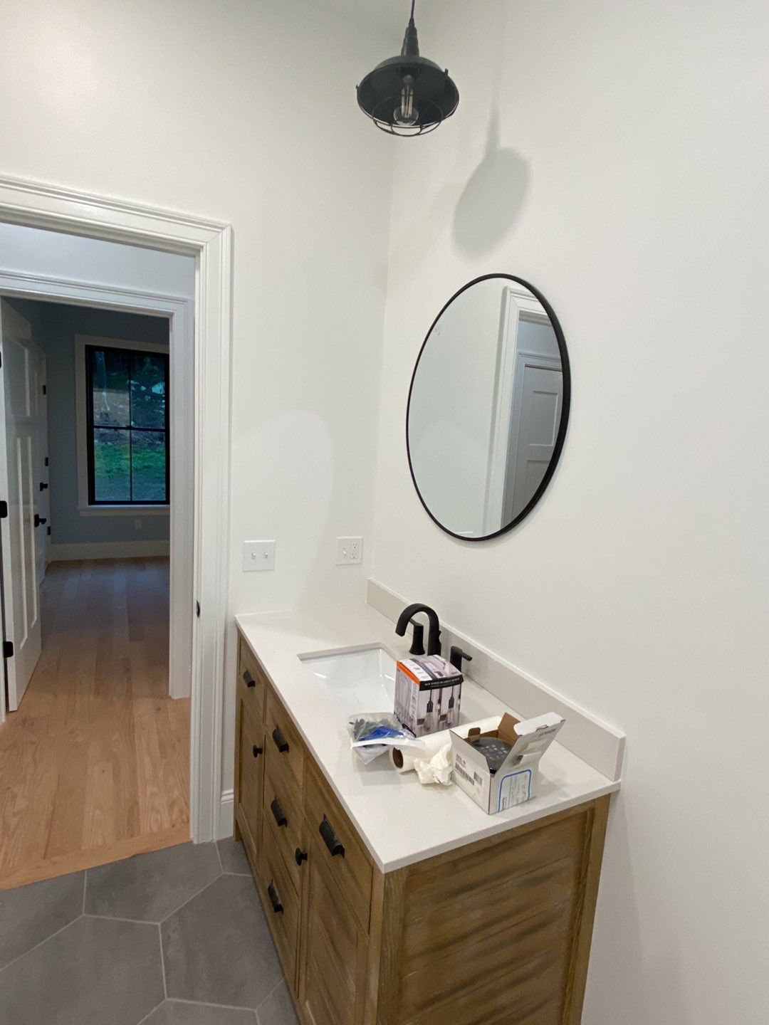 Interior Painting using Snowbound White  by EXCELLENCE | CARTO