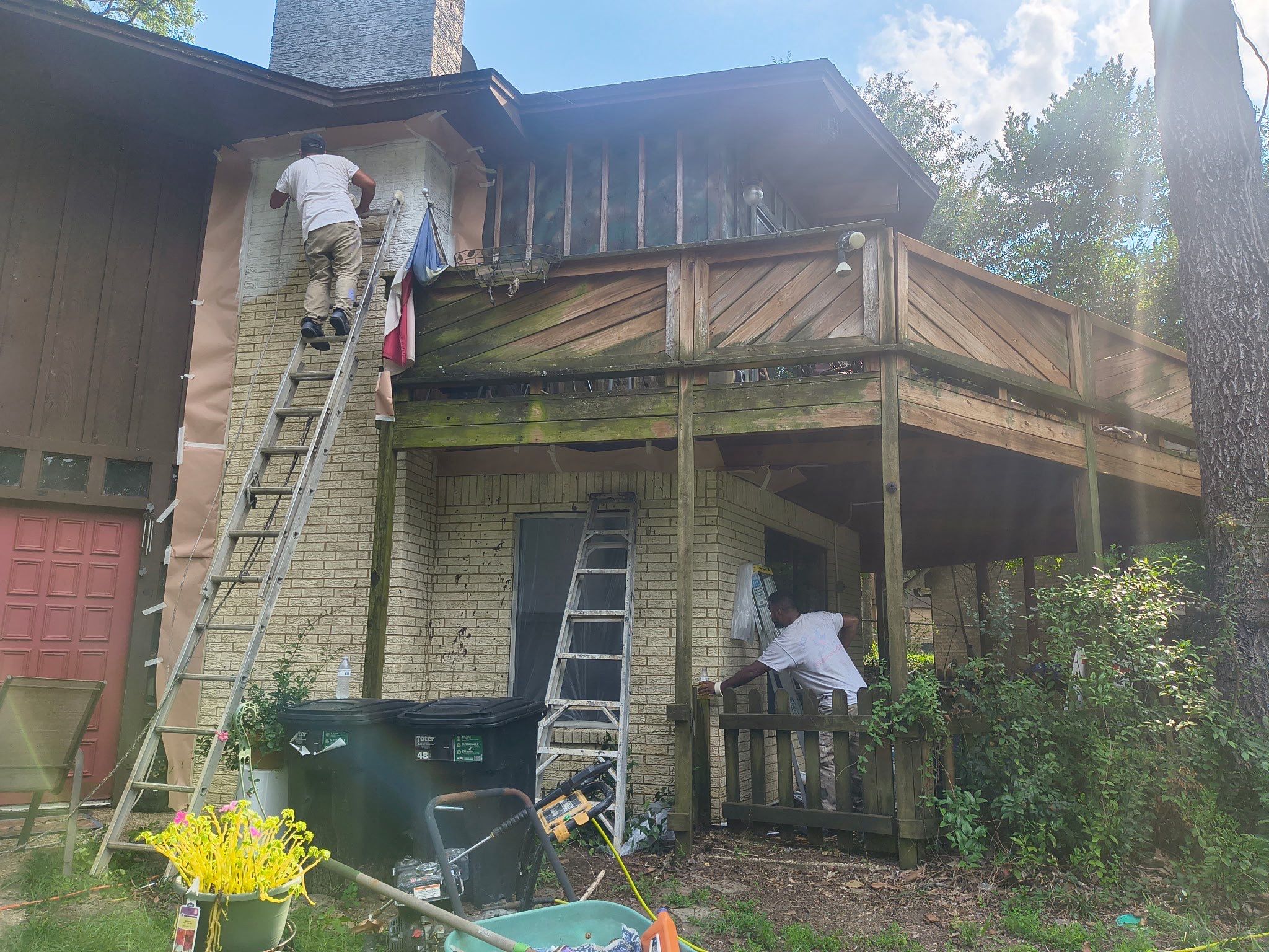 Exterior BrickR paint – Hide-a-way Lake, Texas by Quality Coats Painting