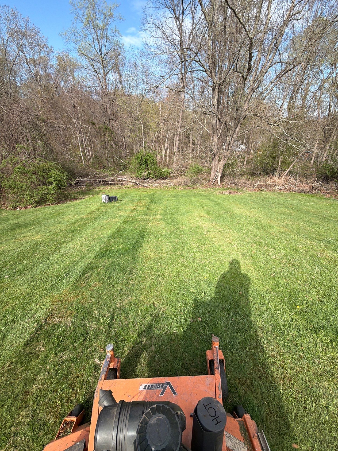 Lawn Care Visit at a Residential Property in North Branford, CT by Diamond Image LLC