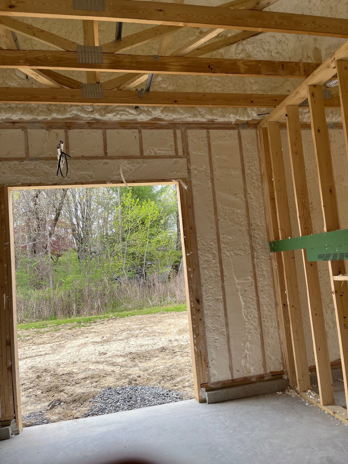 New Construction using open cell spray foam by NYS Foam & Energy