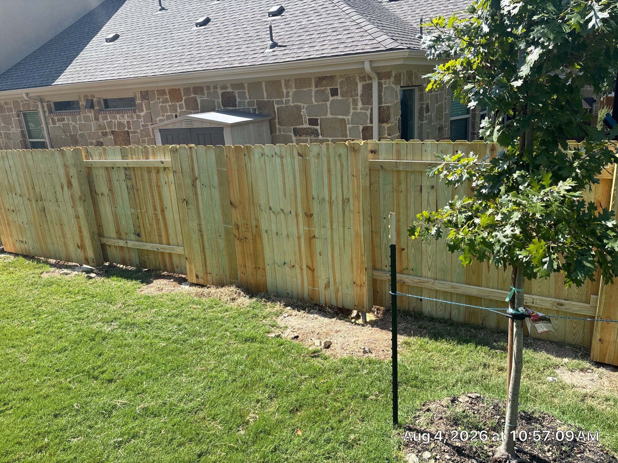 Residential Wood Fence in Austin by RoofsOnly.com