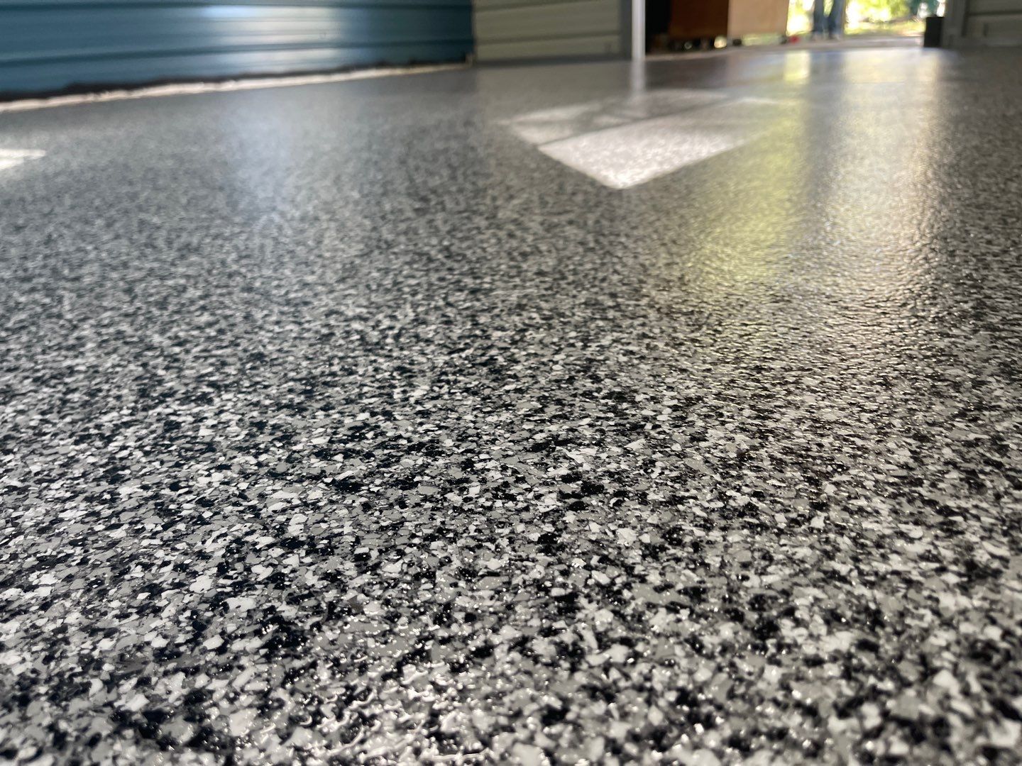 Shed  in Old Town, FL in Domino by Cross Creek Concrete Coatings