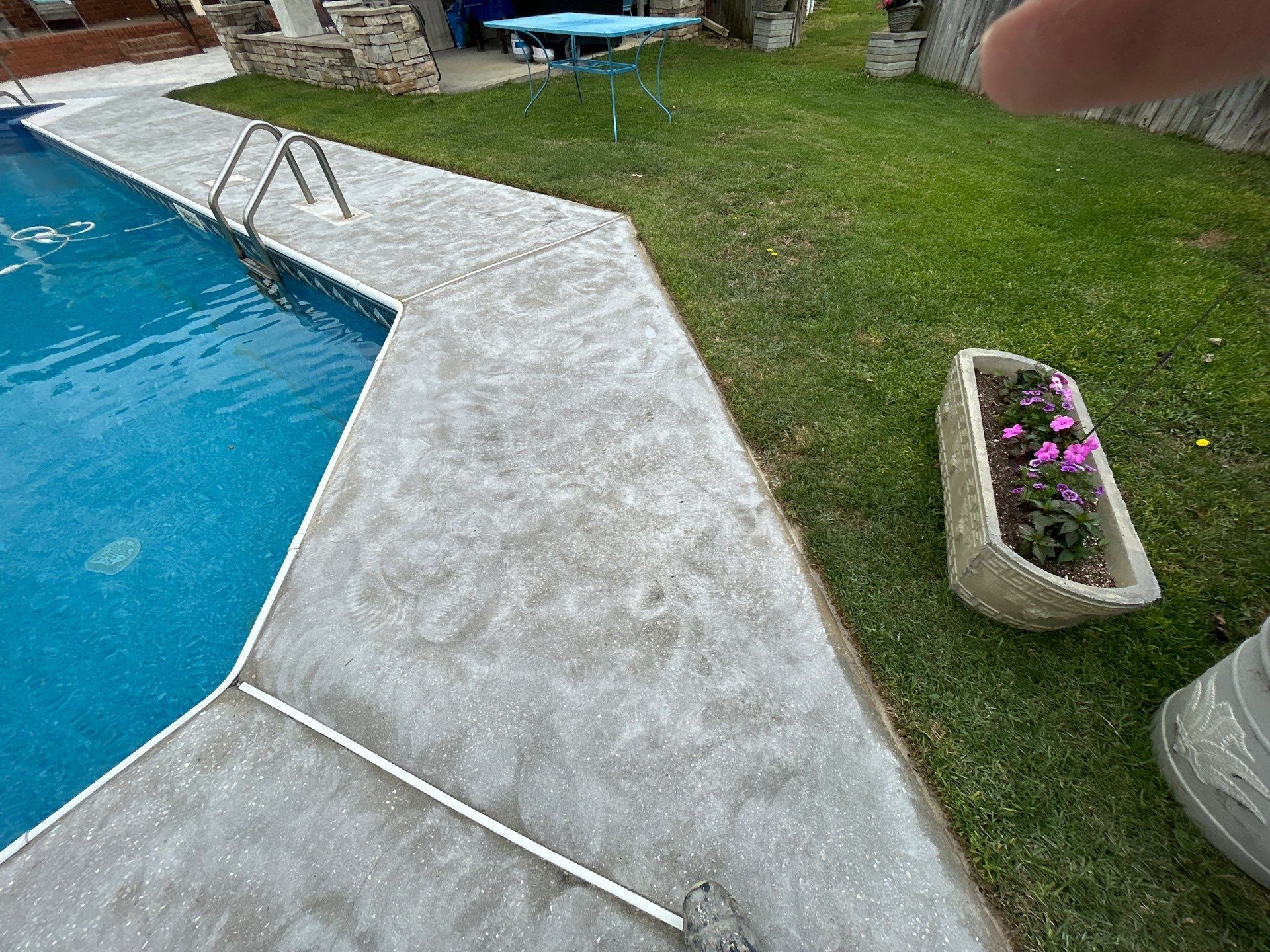 Take a look at how these floors got in shape for Summer! by Deese Elite Concrete Coatings