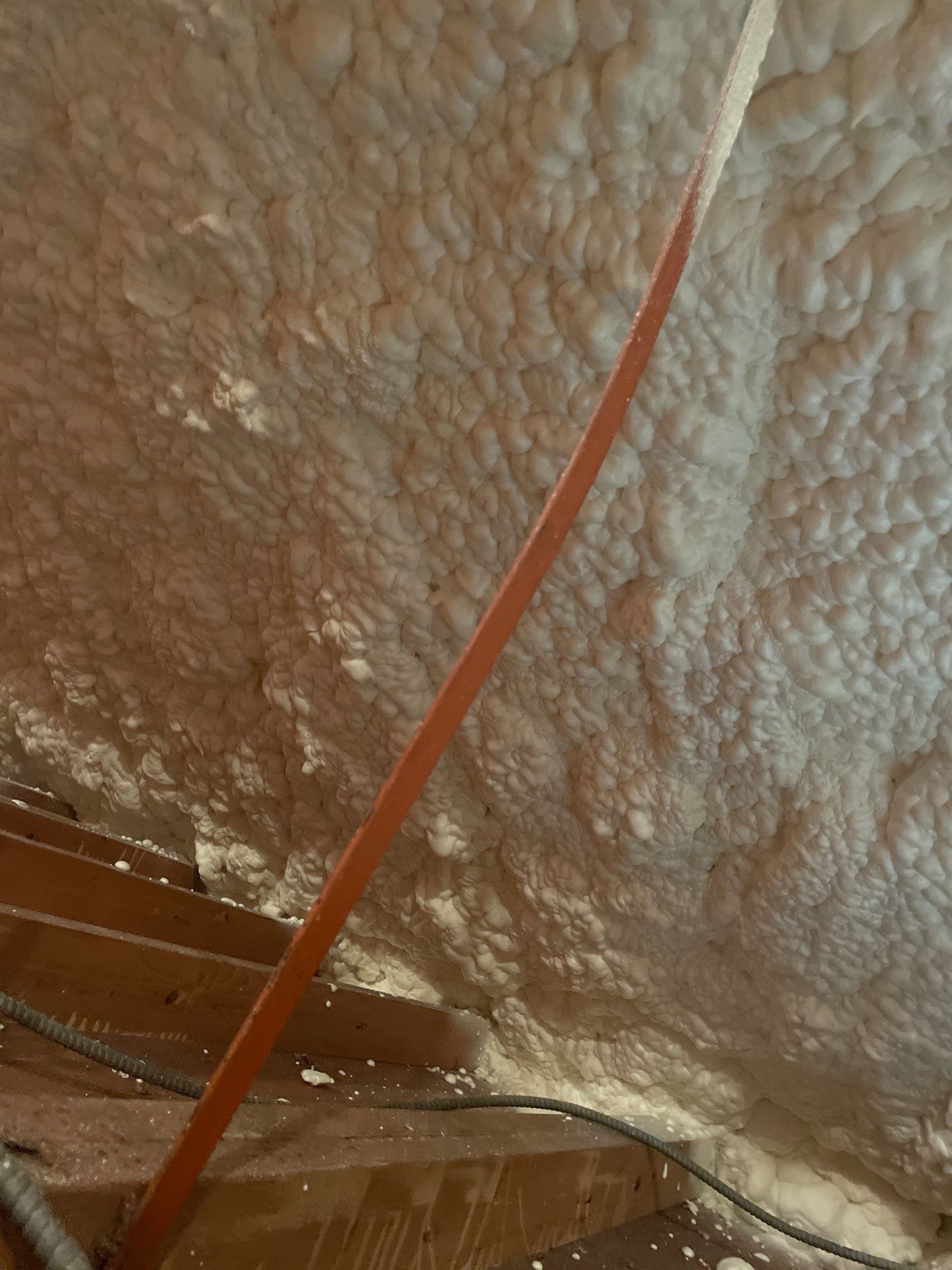 Attic Insulation using open cell spray foam by NYS Foam & Energy