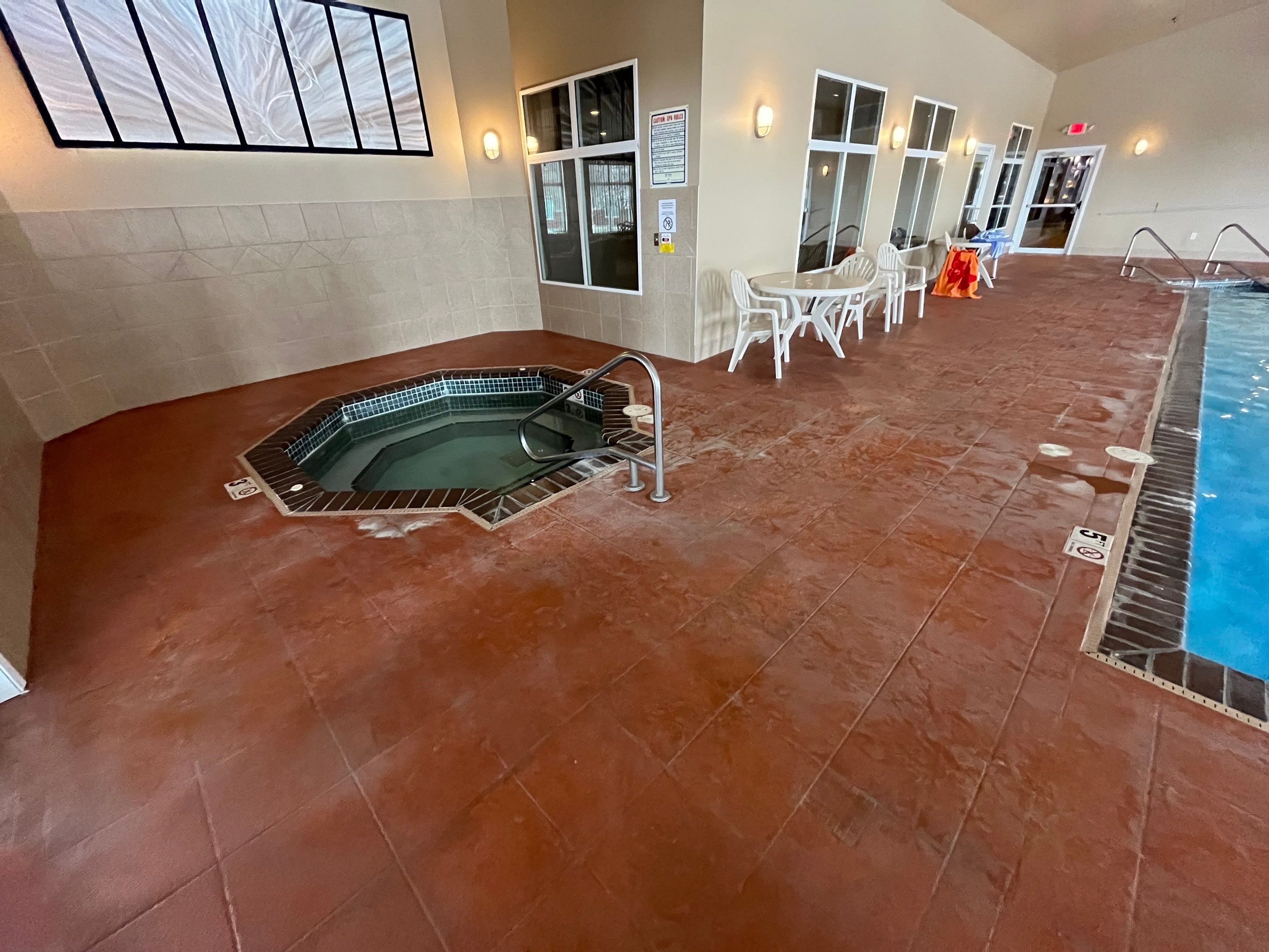 Pool Deck using Mount Everest by Select Painting, Coatings & Garage Cabinets