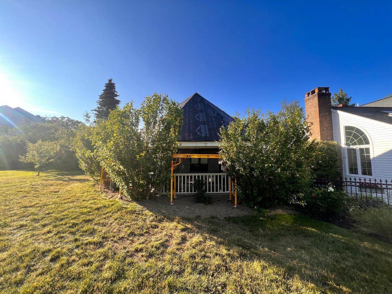 Standing Seam Black Metal Roof- Gazebo by Loyalty Exterior Solutions 