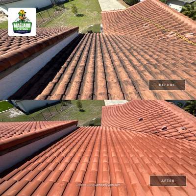 Barrel Tile Roof Cleaning
