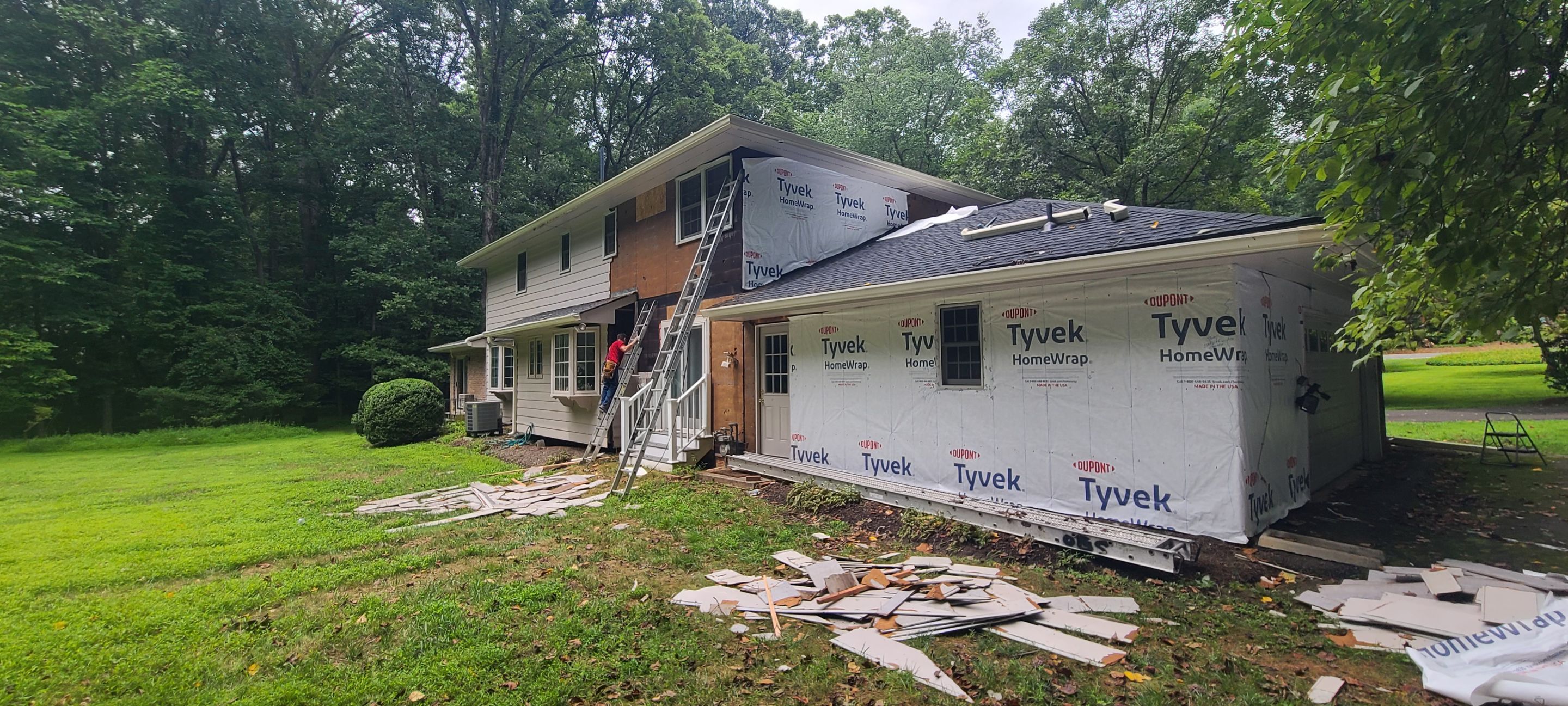 Great Falls: Siding Replacement with James Hardie Statement Beaded Plank in Cobblestone by RM Banning, Inc.