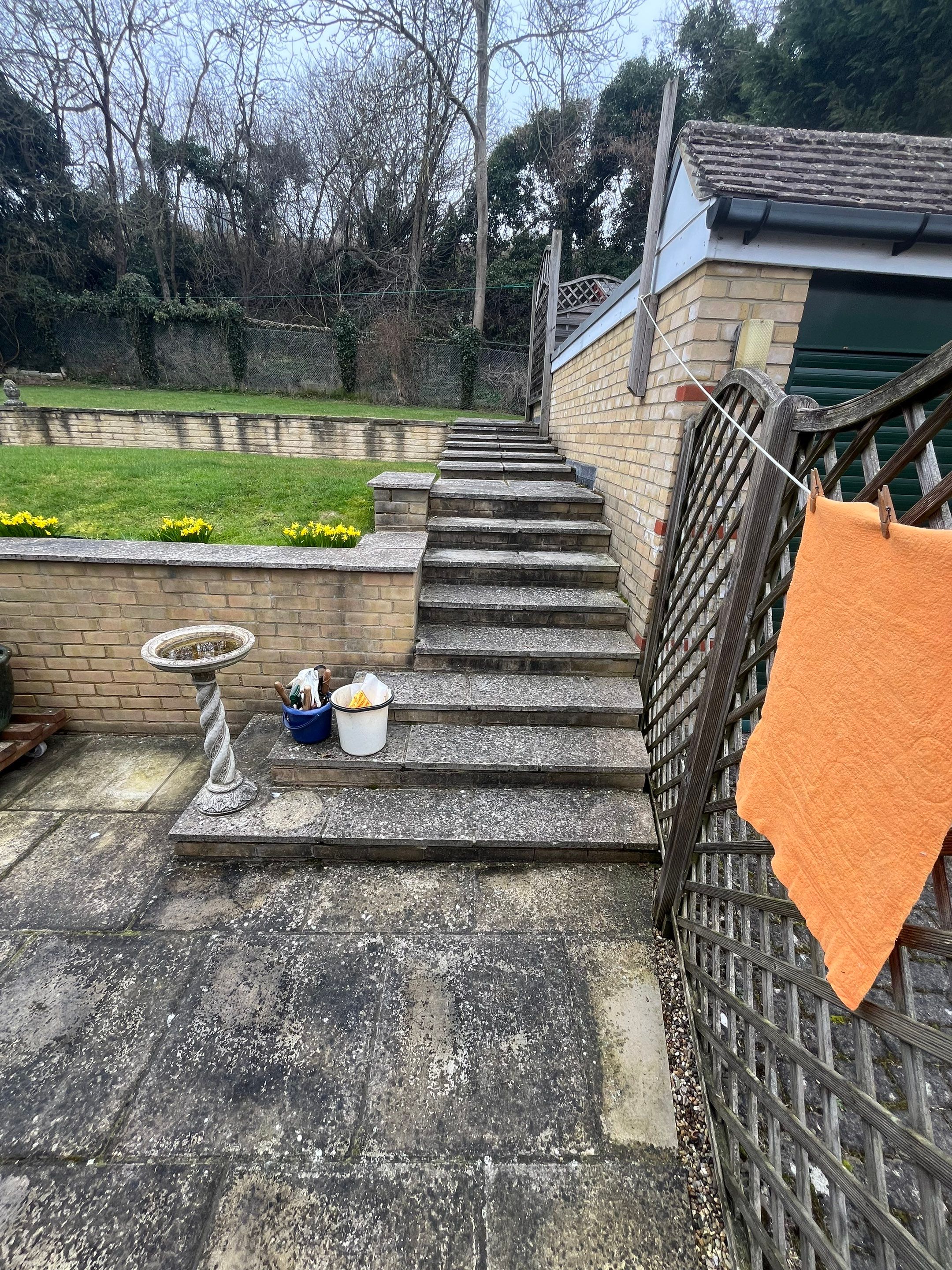 Patio and Render Clean using Honda 21lt High Pressure Machine by Ges Exterior Cleaning ltd