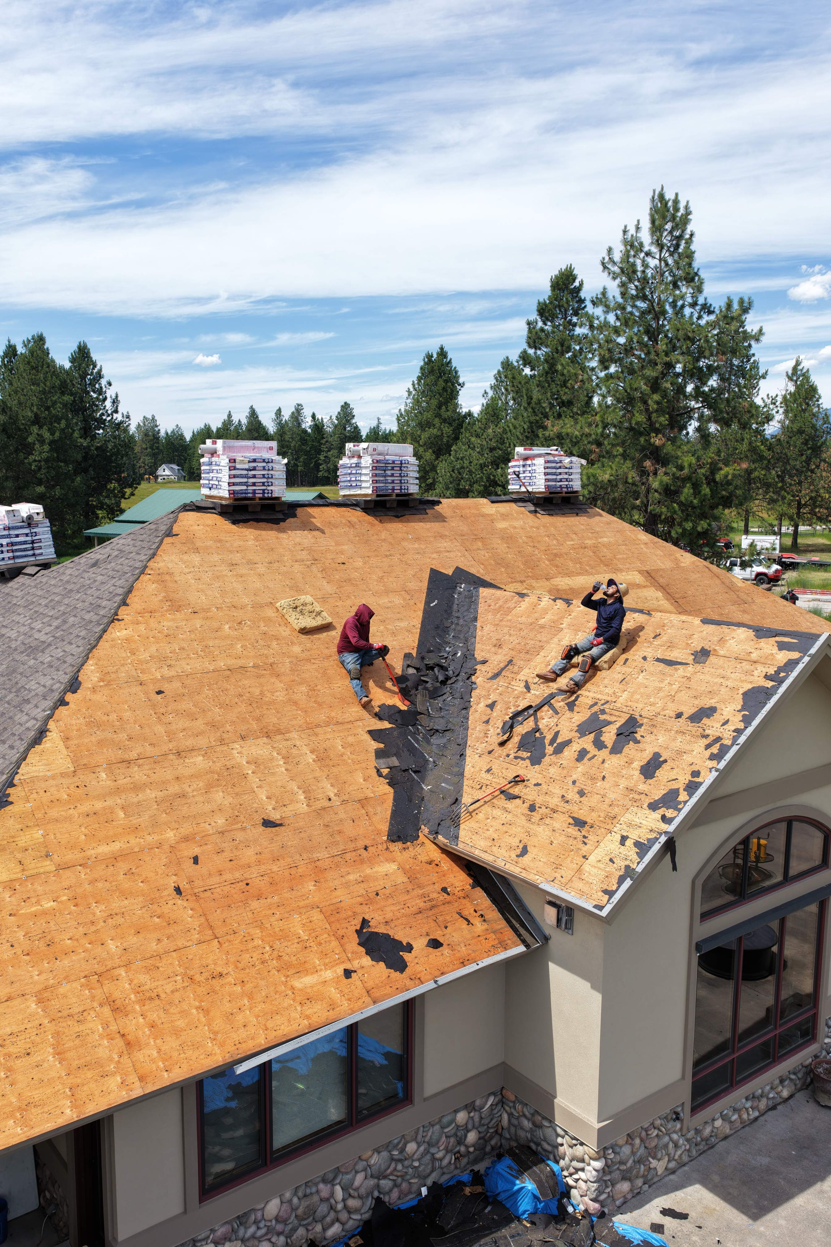 Roof Replacement using GAF Timberline HDZ - Midnight Mesa  by Montana Roofing Solutions
