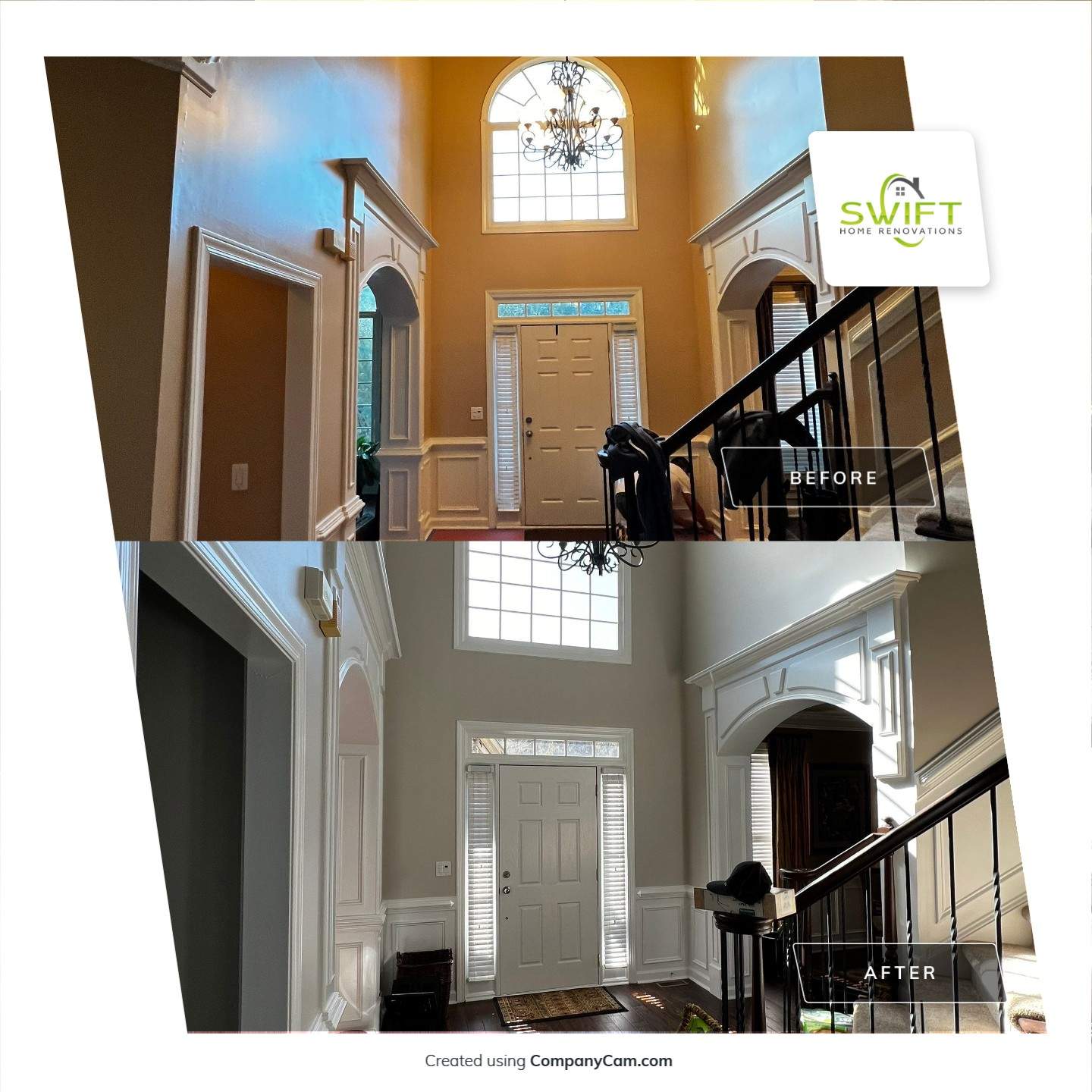 Full Interior Painting and Trim Refresh for Roswell Home by Swift Home Renovations