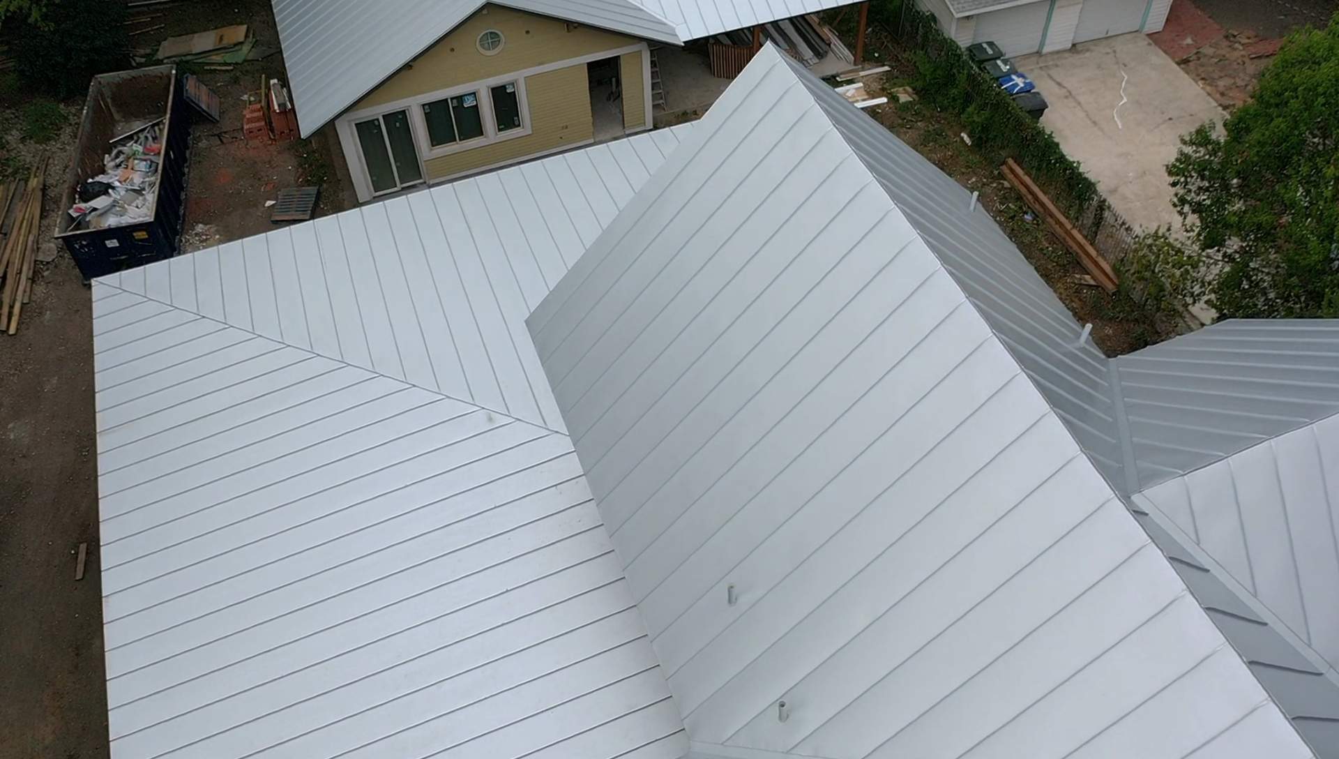 Residential Metal Roof Installation using McElroy Metal by Premier Roofing and Contracting