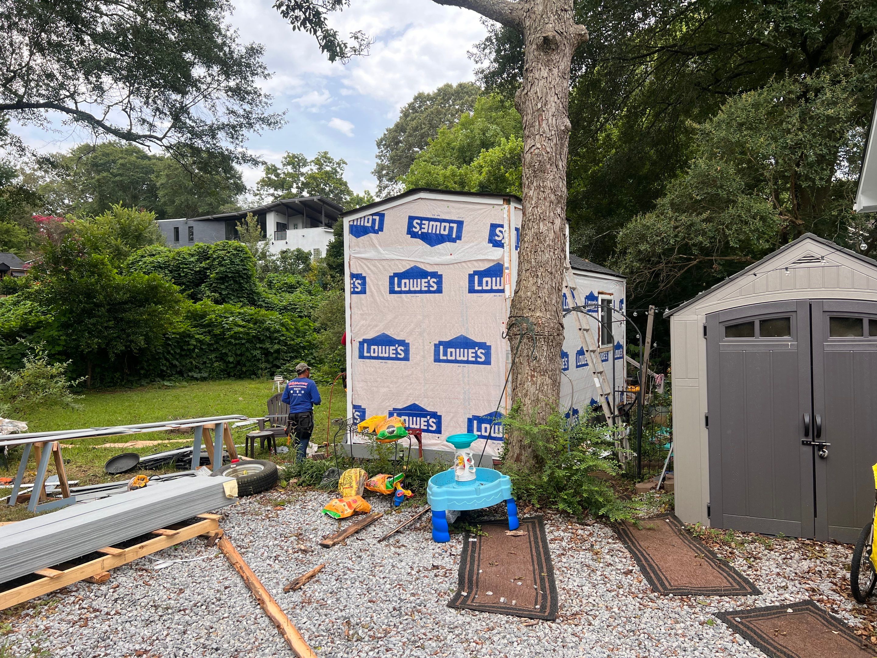 tiny home remodel- siding,paint,roofing by Nailed It Roofing & Remodeling LLC