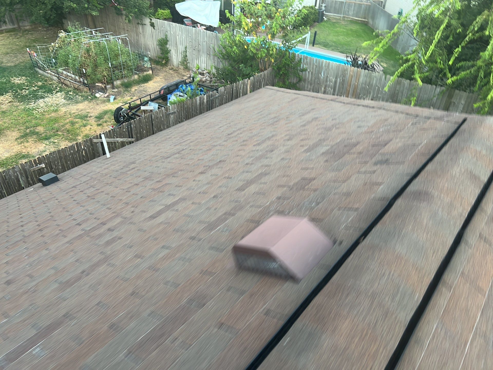 Residential Roof Replacement and Fence Restoration in Cedar Park by Caliber Restoration LLC