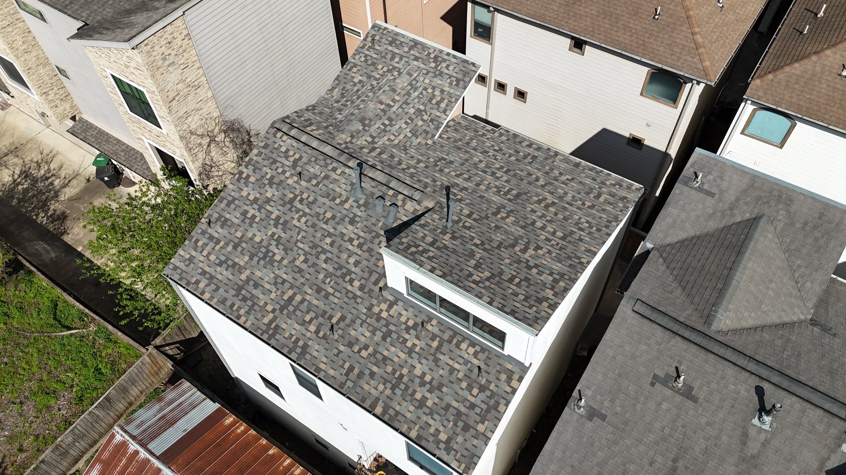 Residential Roofing Installation using IKO Dynasty near Downtown! by Core Four Roofing