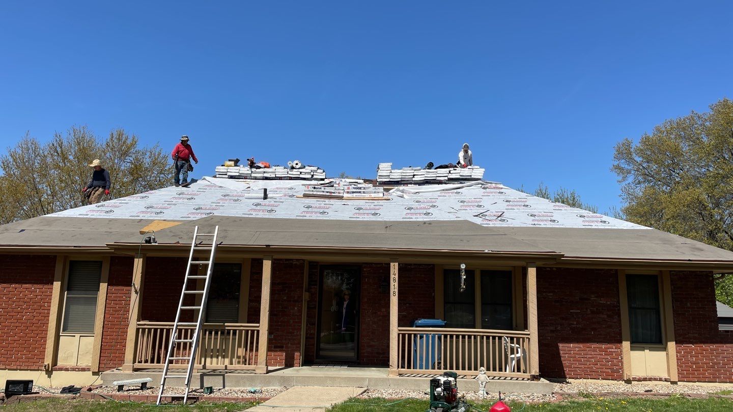 Residential Roofing Installation and adding our Premium Point  by EEC  Windows, Siding & Roofing 