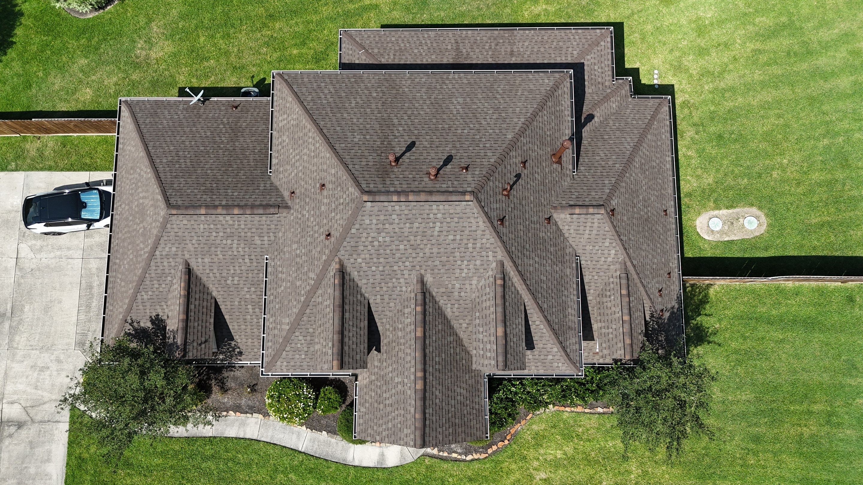 Huffman Roof Installation using Atlas Pinnacle Pristine by Modern BYLT Roofing & Construction