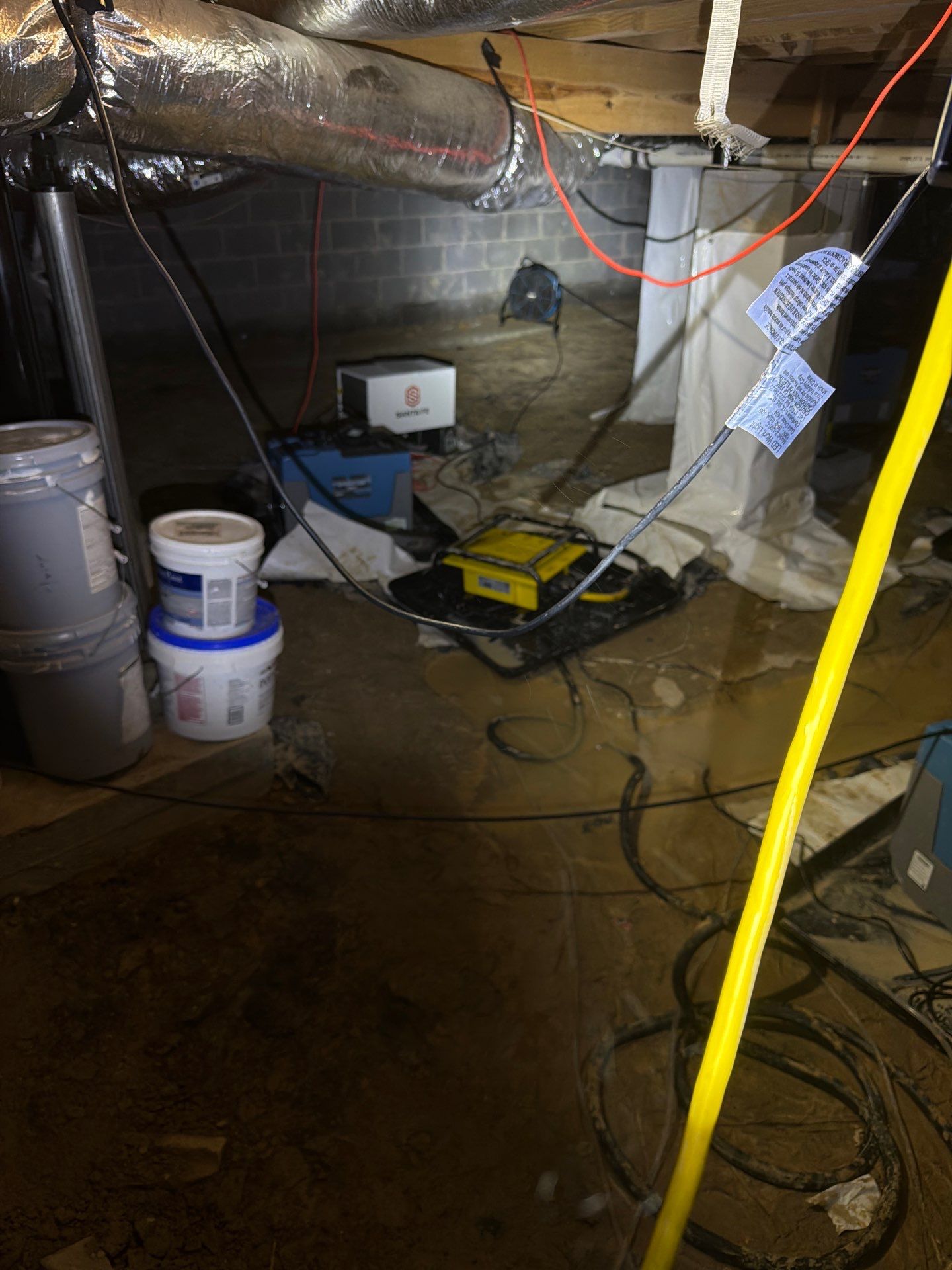 Alpharetta Crawlspace Water Damage Restoration with Vapor Barrier Installation by Restoration Damage Pros of Atlanta