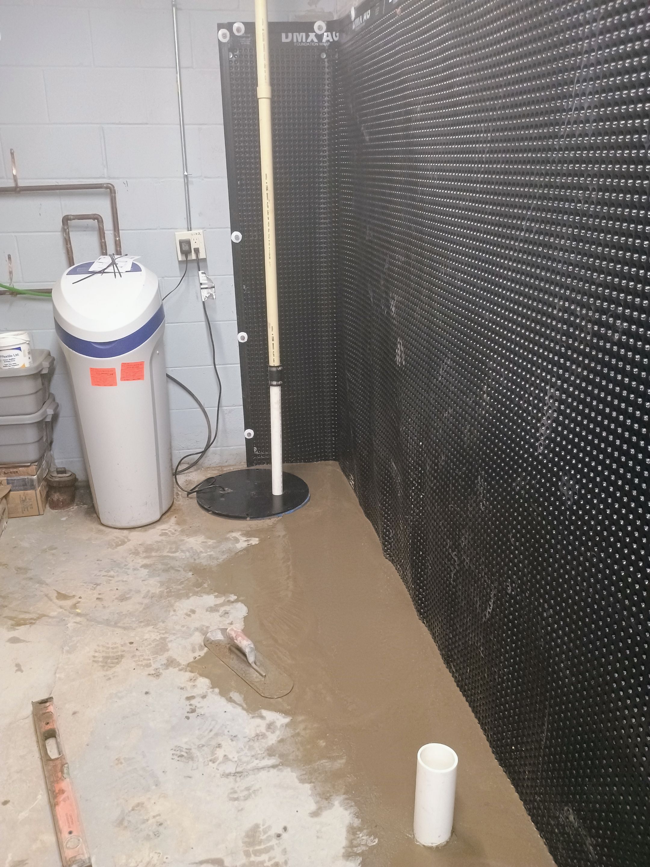 Depressurizing Denny's Basement Wall by Waterproofing Northeast