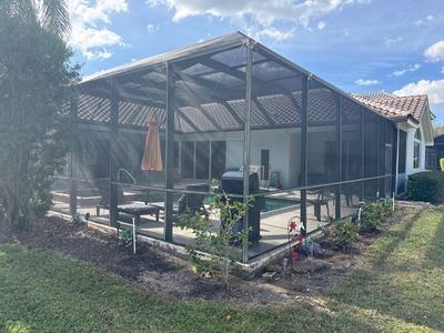 Painted Pool Deck, Lanai & Pool Cage Cleaning in River Club South – Bradenton, FL