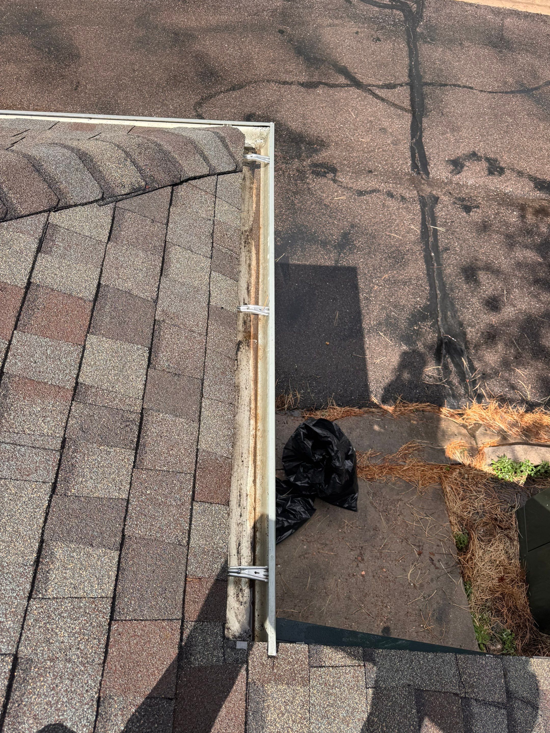Commercial gutter cleaning Colorado Springs, CO after photo with clean gutters