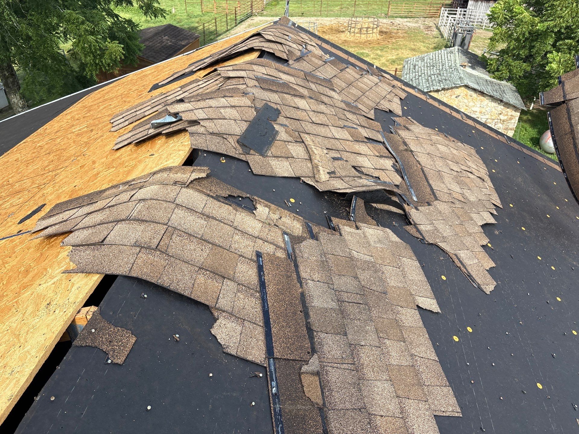 Residential Multi Structure Roofing + Gutter & Downspouts Install  by Titan Commercial & Residential Roofing 