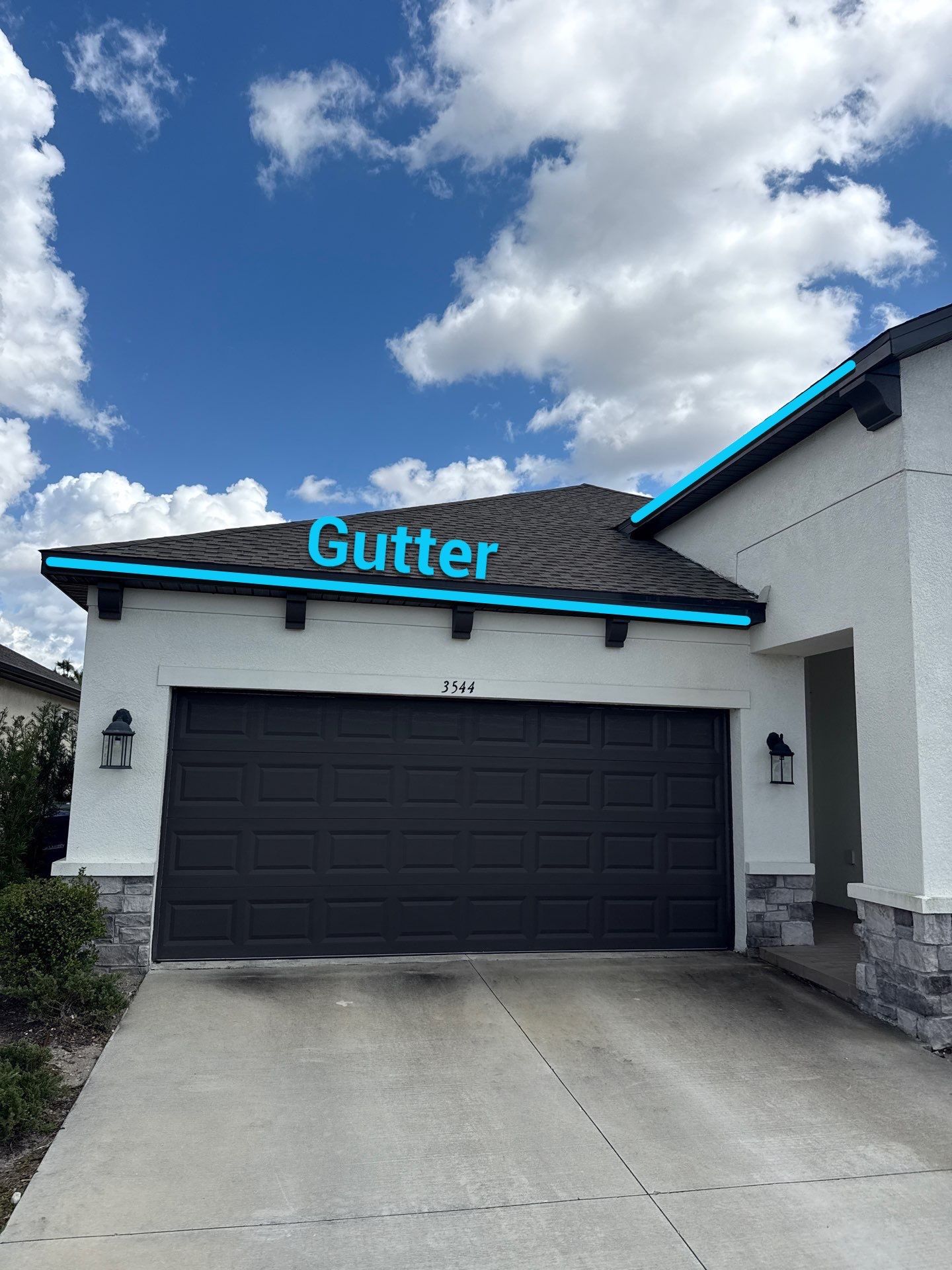 K-Style Seamless Gutter Installation using bronze gutters in Sarasota FL by Gutter Professors