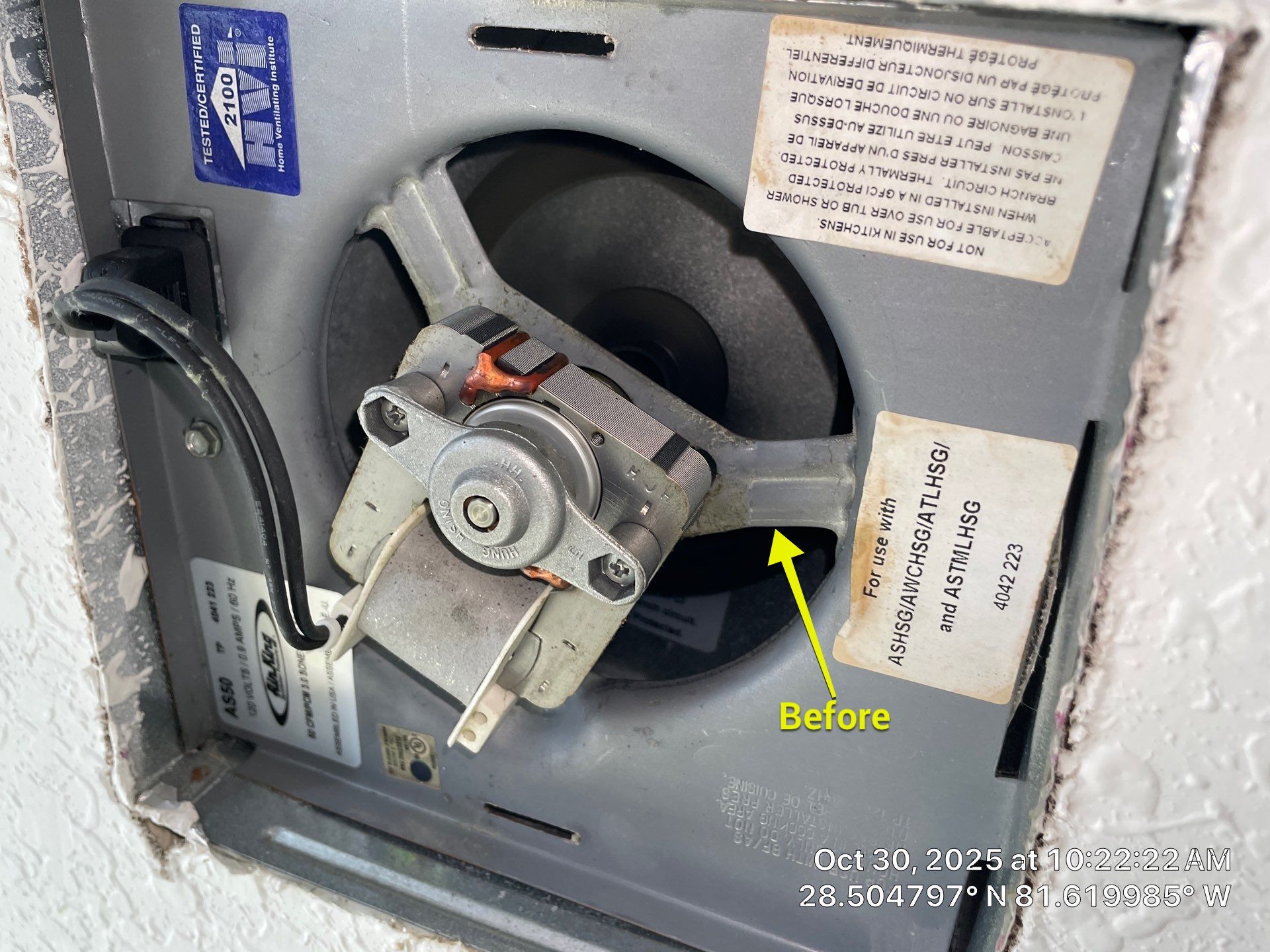 Dryer Vent and Bathroom Exhaust Fan Cleaning in Winter Garden by Hygienic Air, Inc