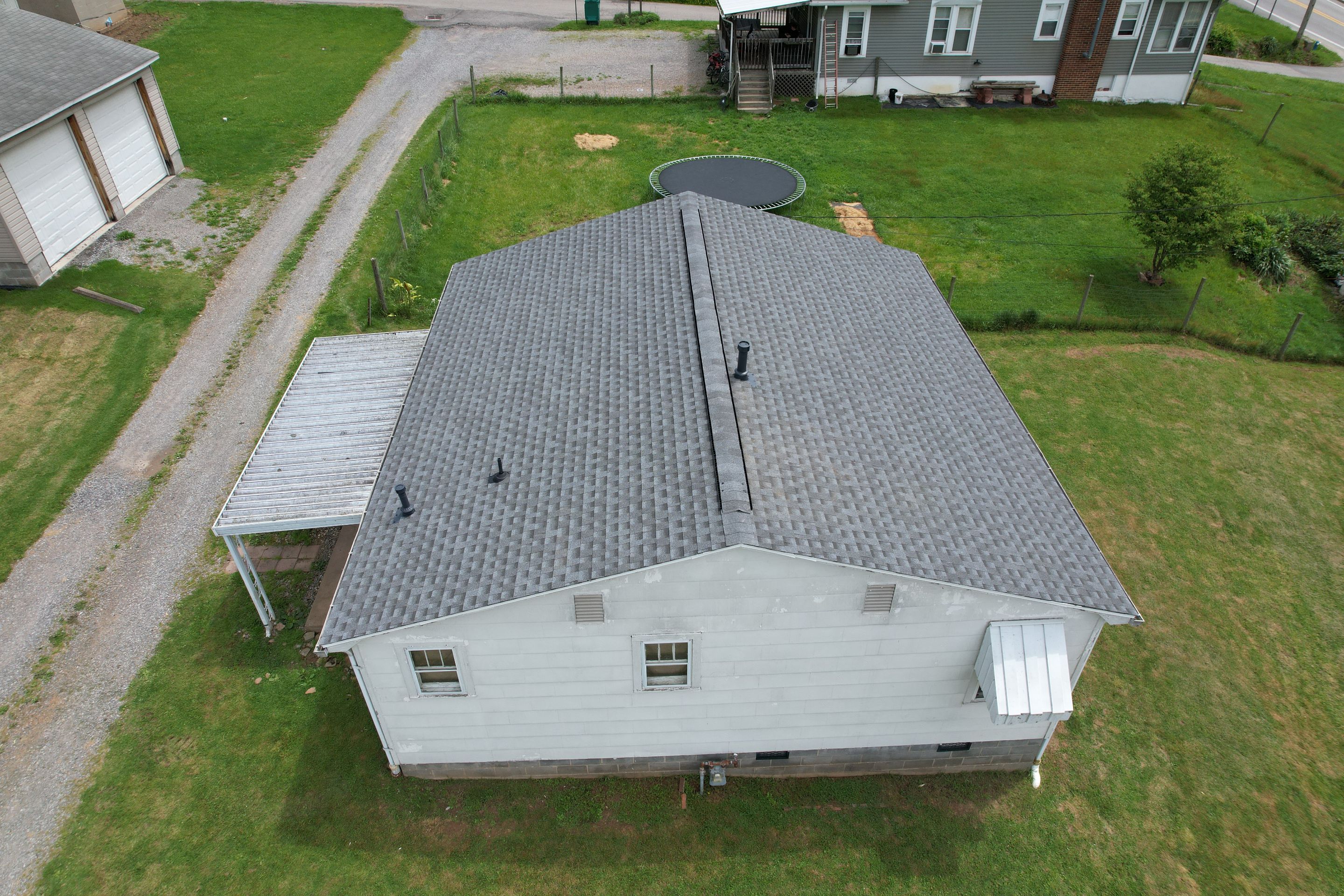 Residential Roofing Installation using GAF Timberline HDZ Pewter Gray by Rainstoppers Roofing