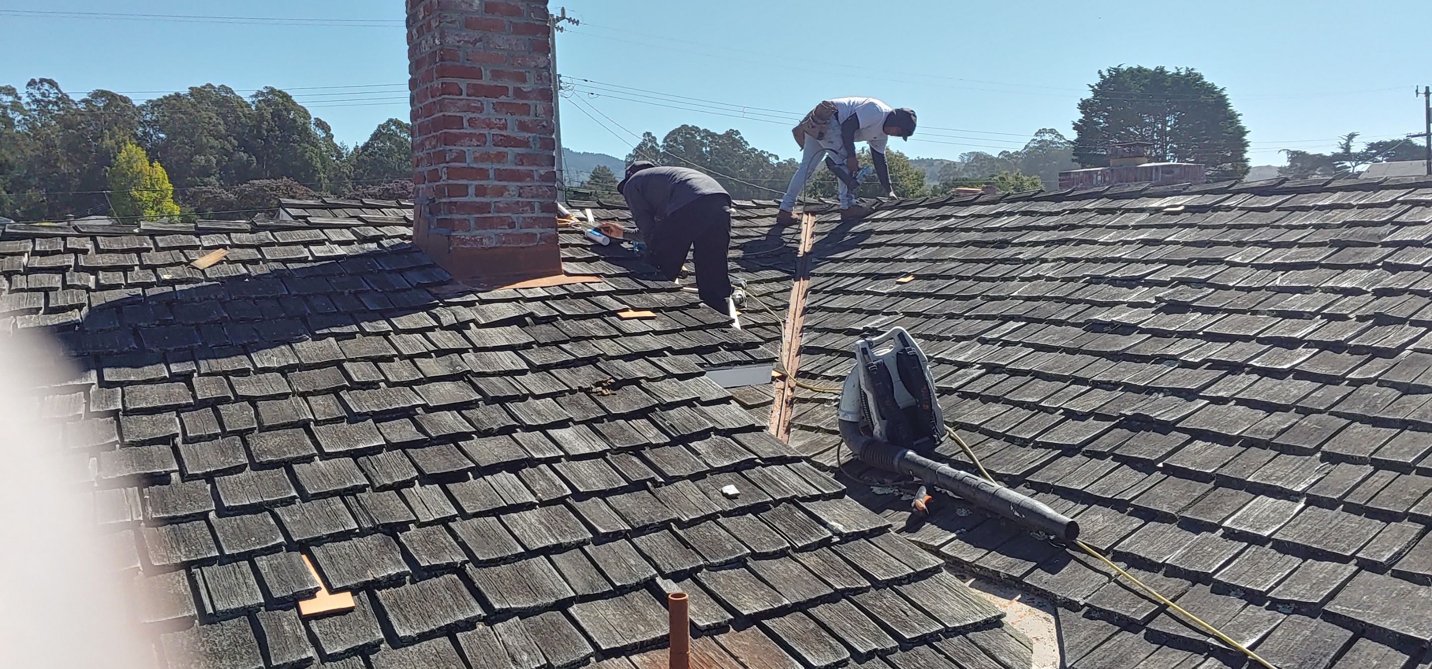 Refurbish and repair shake roof to get ready to sell by Straight Edge Roofing Inc