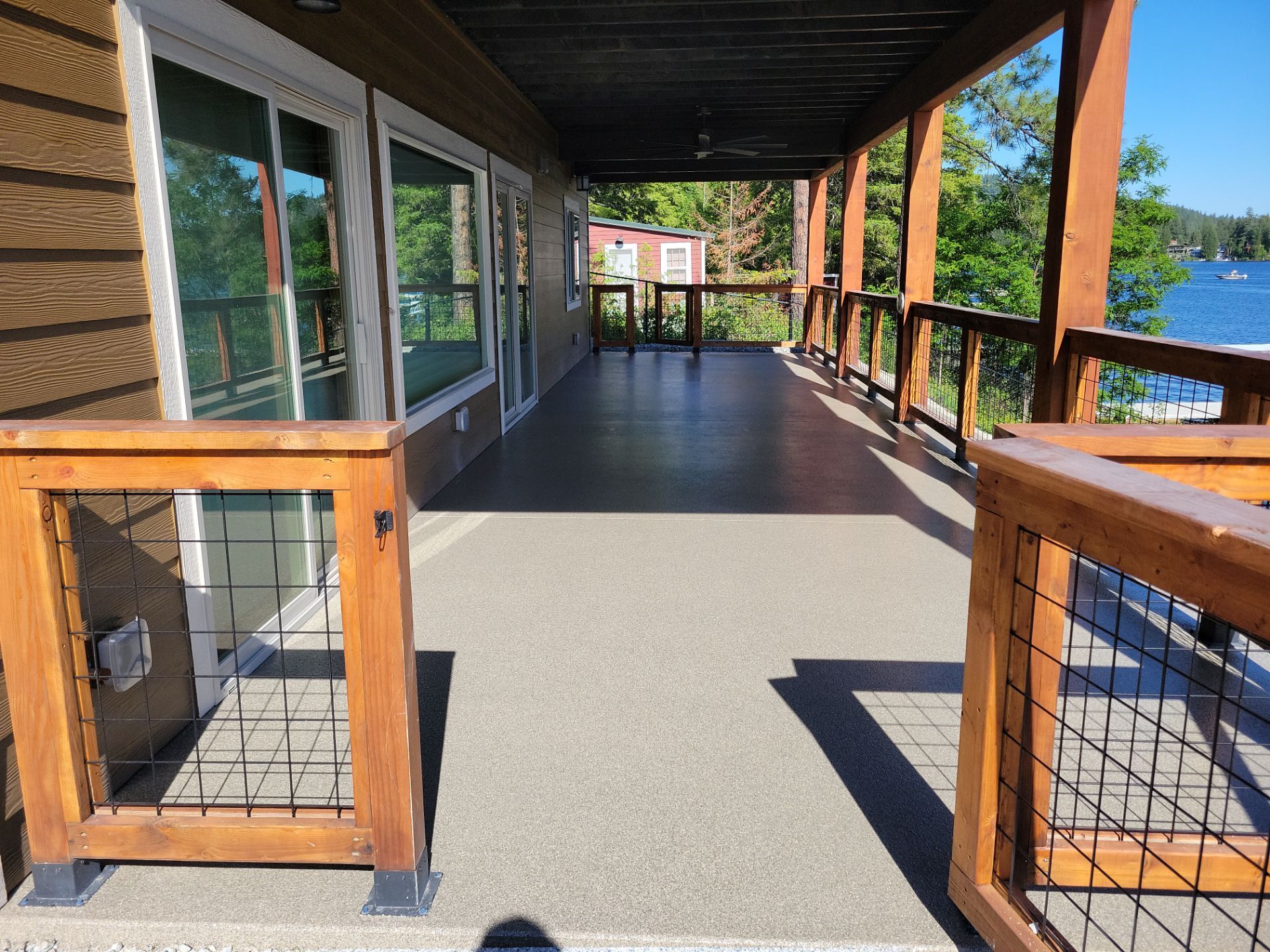 Patio & Laundry Room Transformation using Trail Mix 1/8" Chip by Croc Coatings, LLC