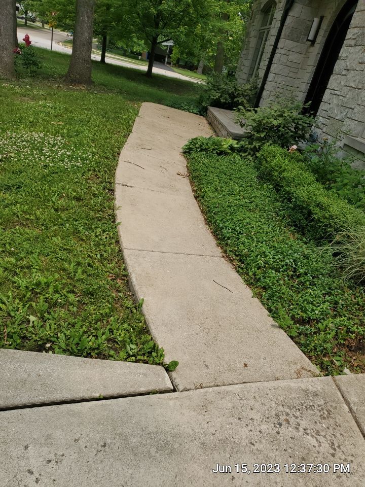 Highland Park, IL Bluestone, concrete,  Trex deck cleaning by Northern Power Washing LLC.